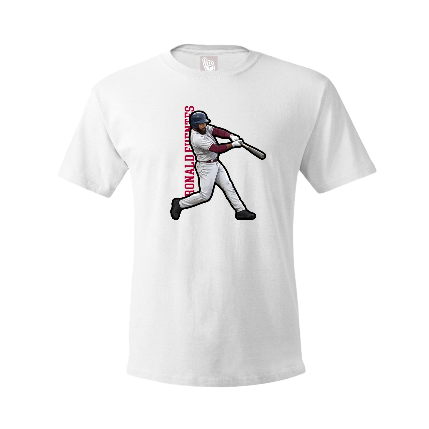 Tee — Name Vertical in White