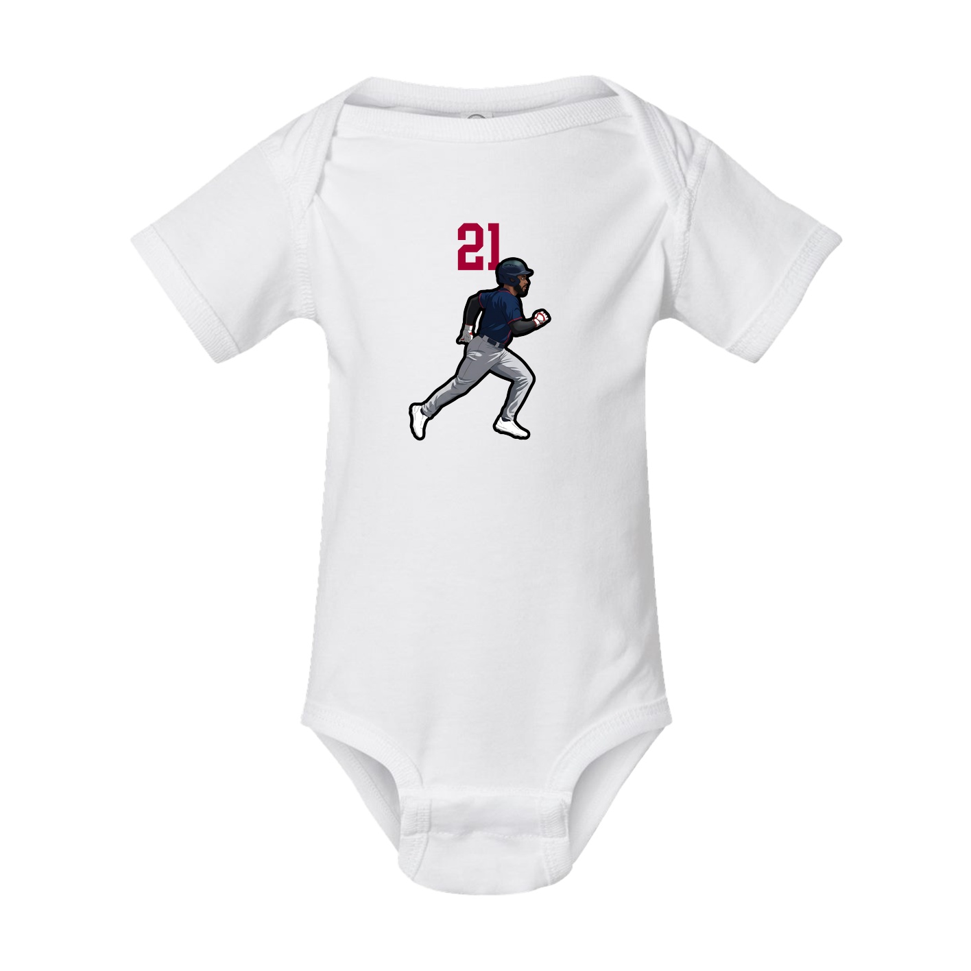 Baby Onesie — Number Top in White