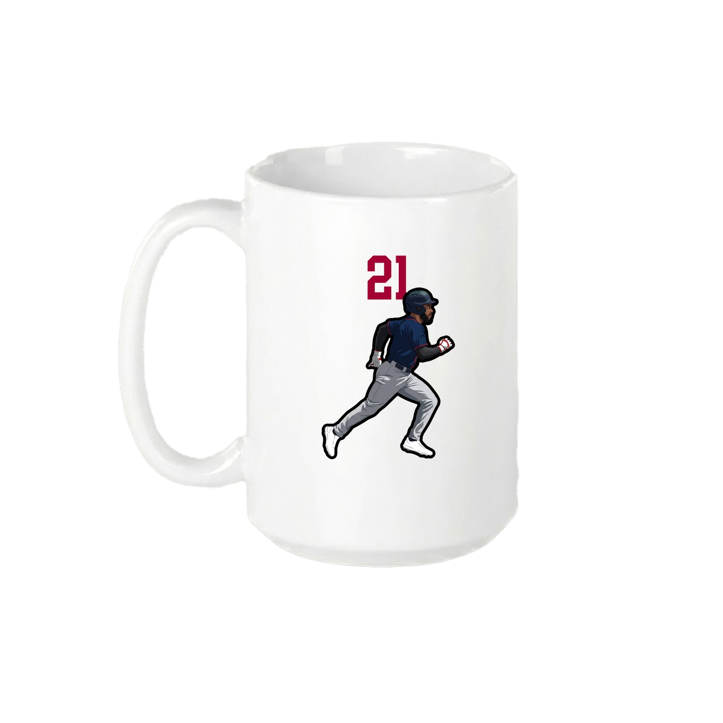 15oz Coffee Mug — Number Top in White