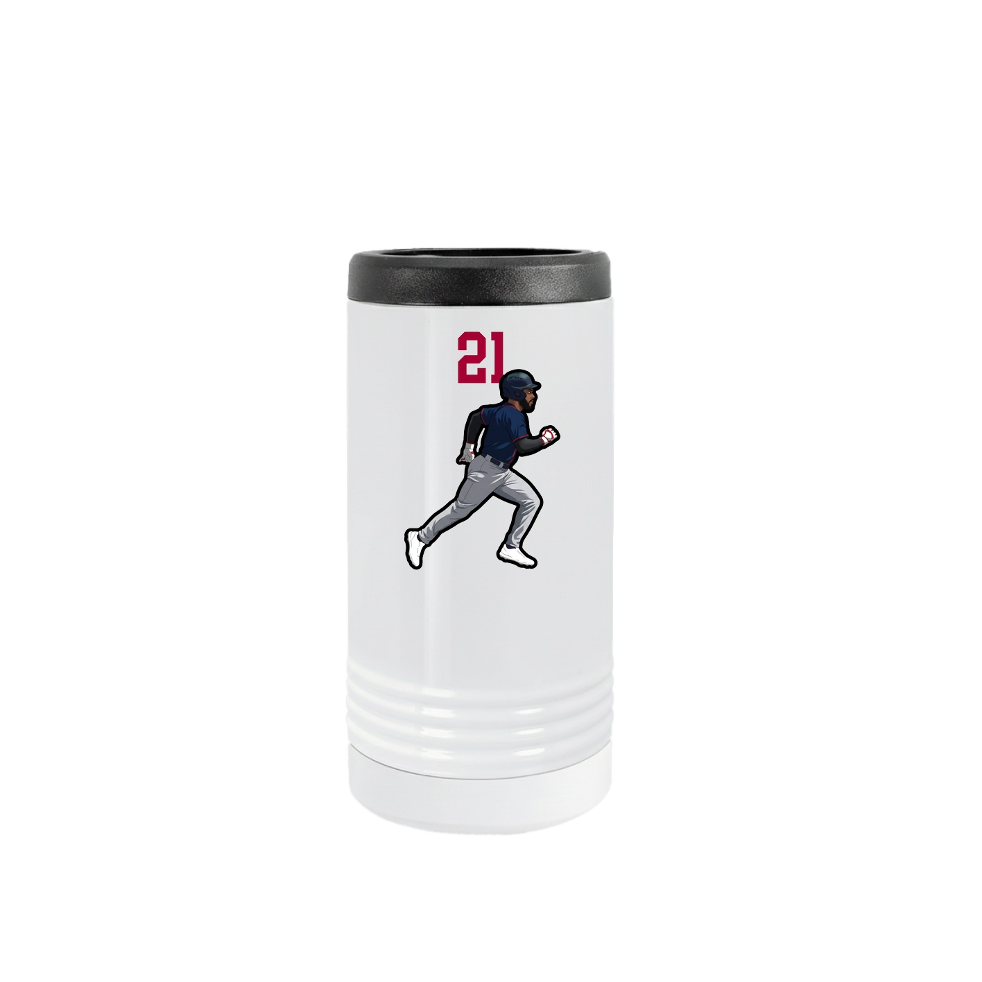 Slim Beverage Holder — Number Top in White