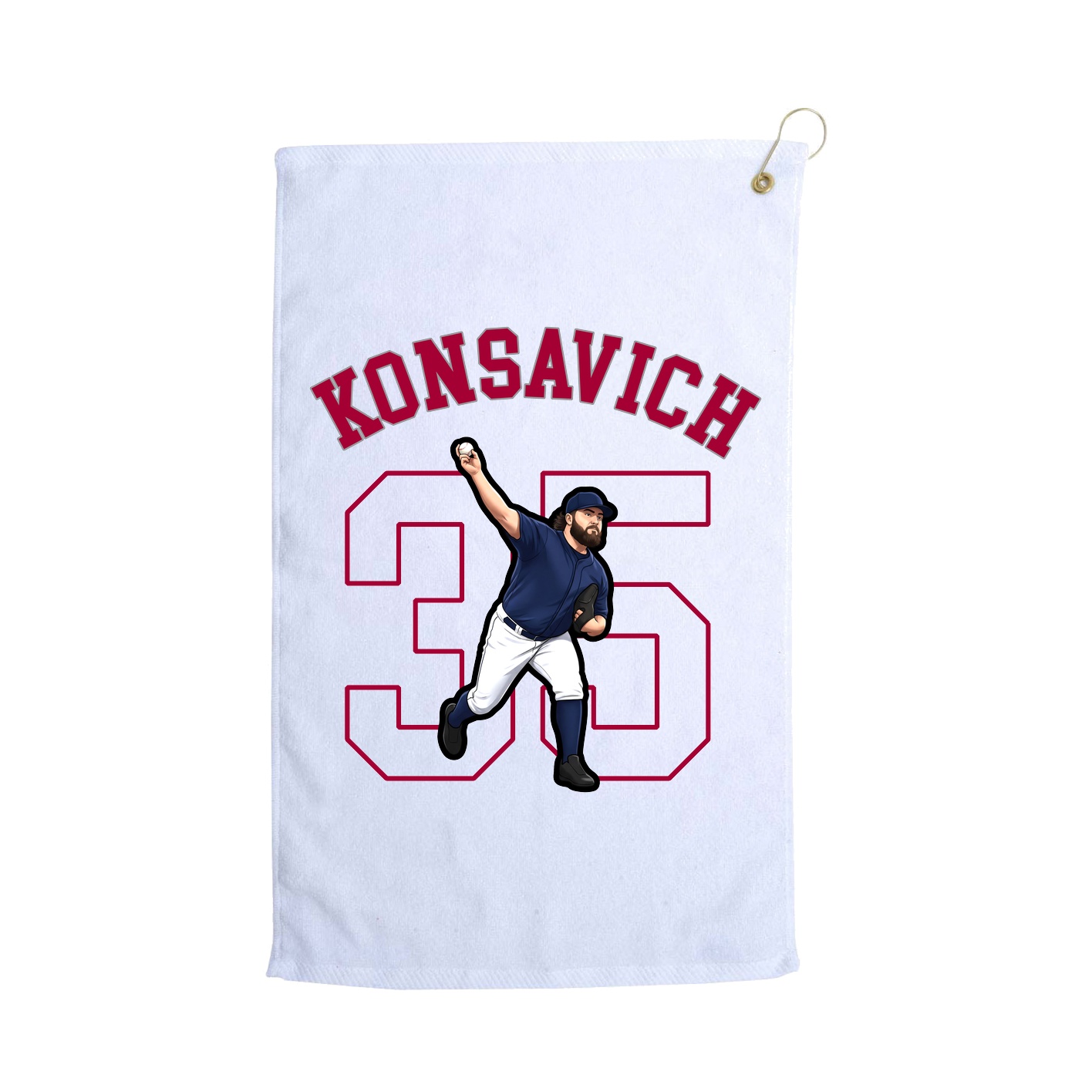 Golf Towel — Shirsey Arch in White