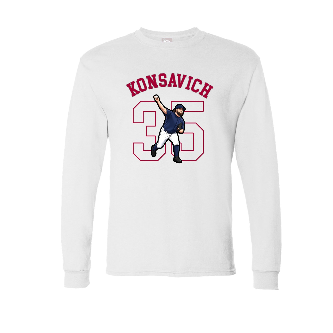 Long Sleeve Tee — Shirsey Arch in White