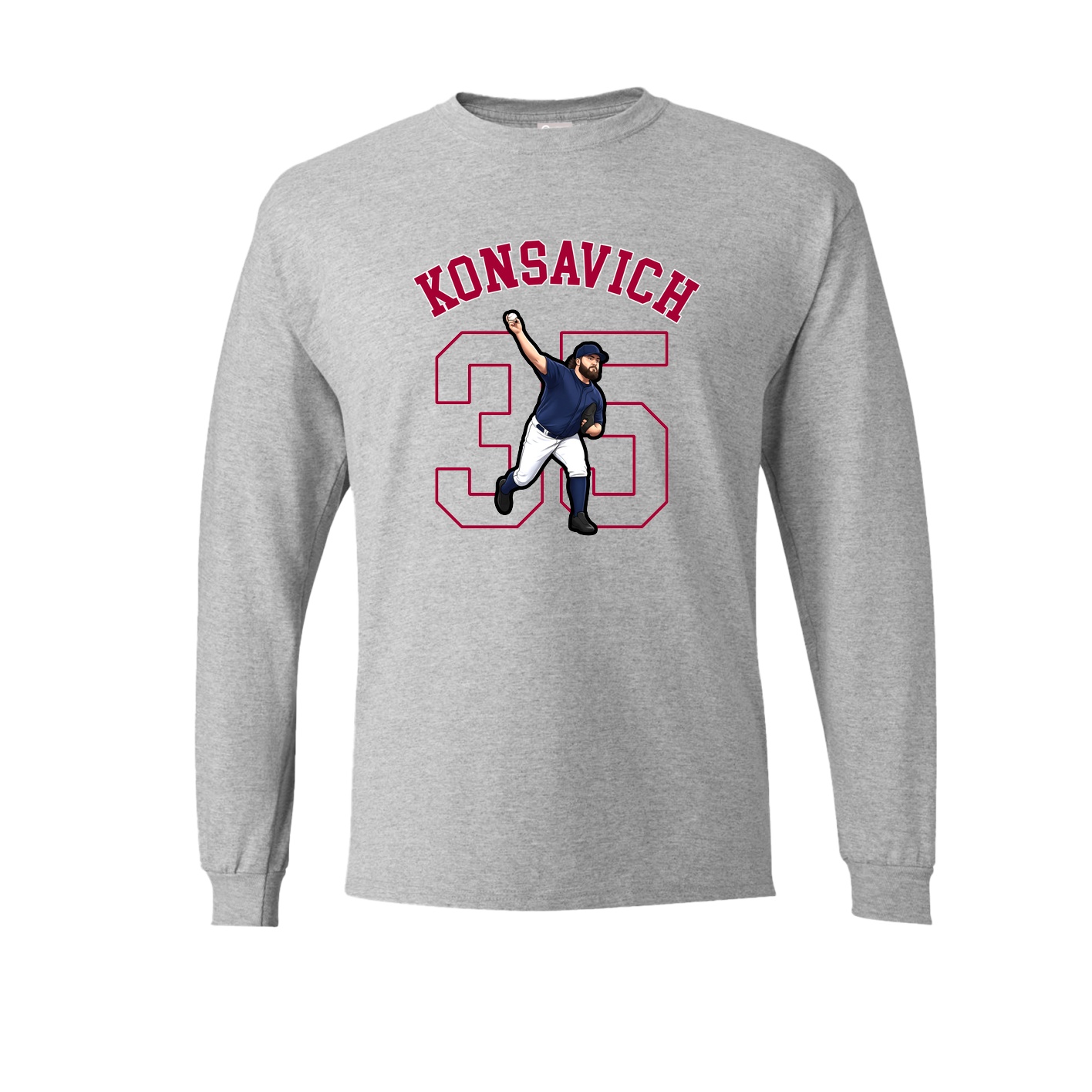 Long Sleeve Tee — Shirsey Arch in Grey