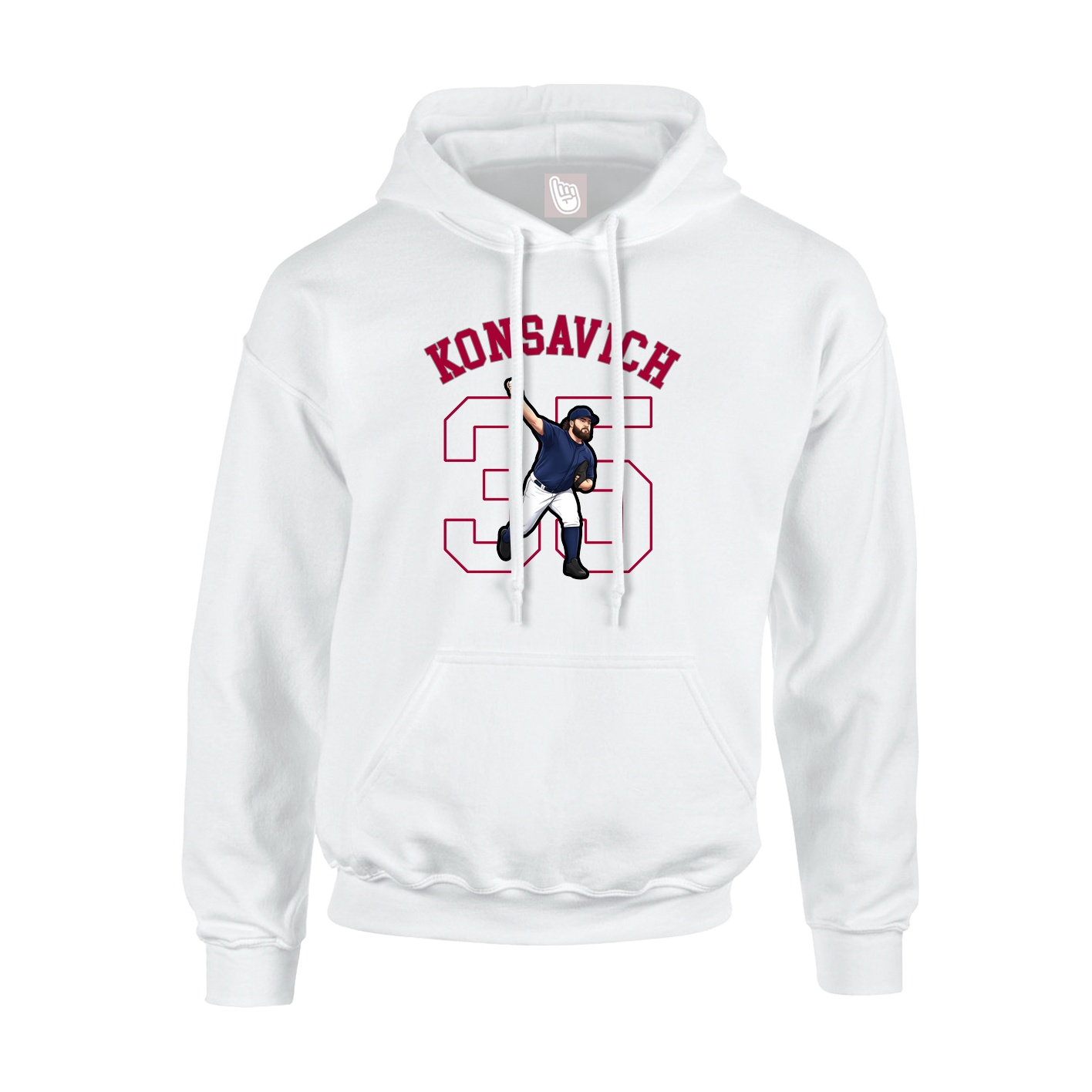 Youth Hoodie — Shirsey Arch in White