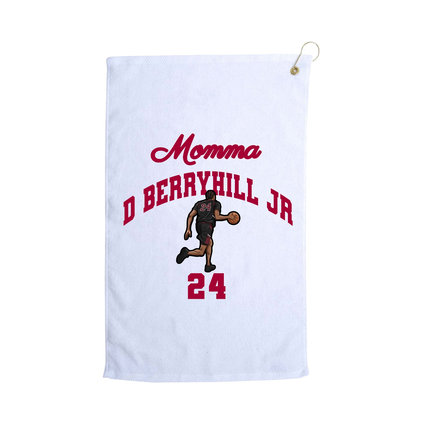 Golf Towel — Mothers Day Arch in White