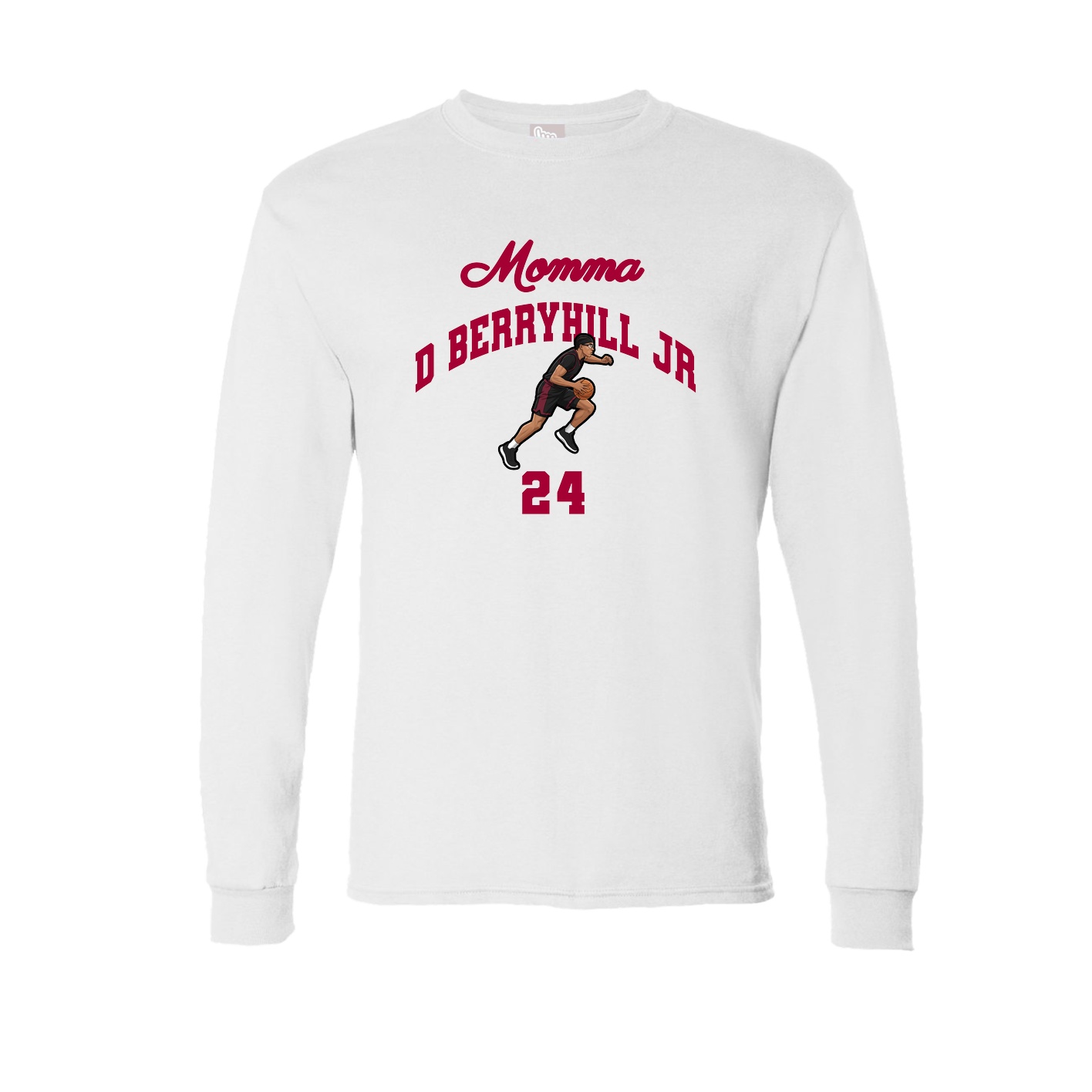 Long Sleeve Tee — Mothers Day Arch in White