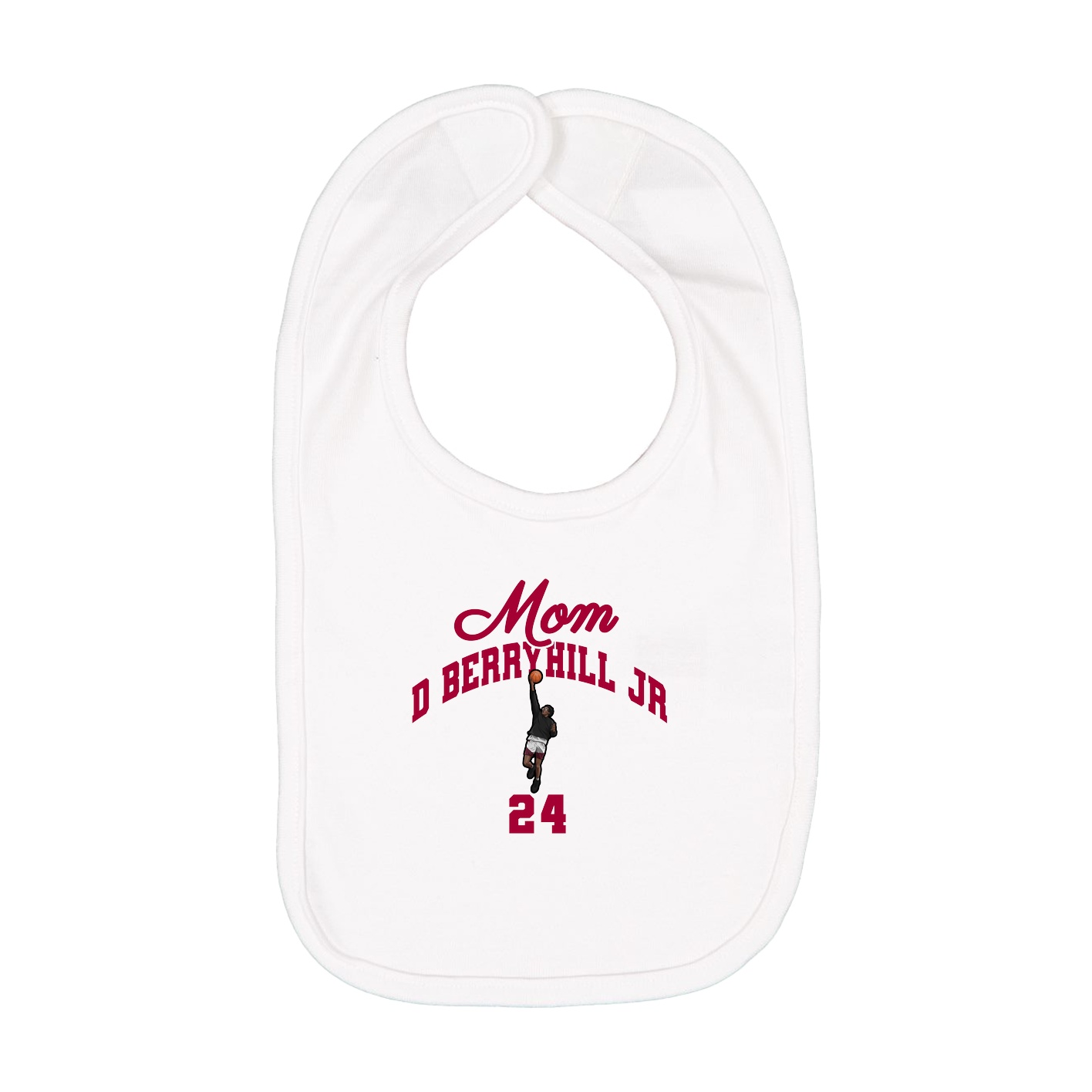 Infant Bib — Mothers Day Arch in White