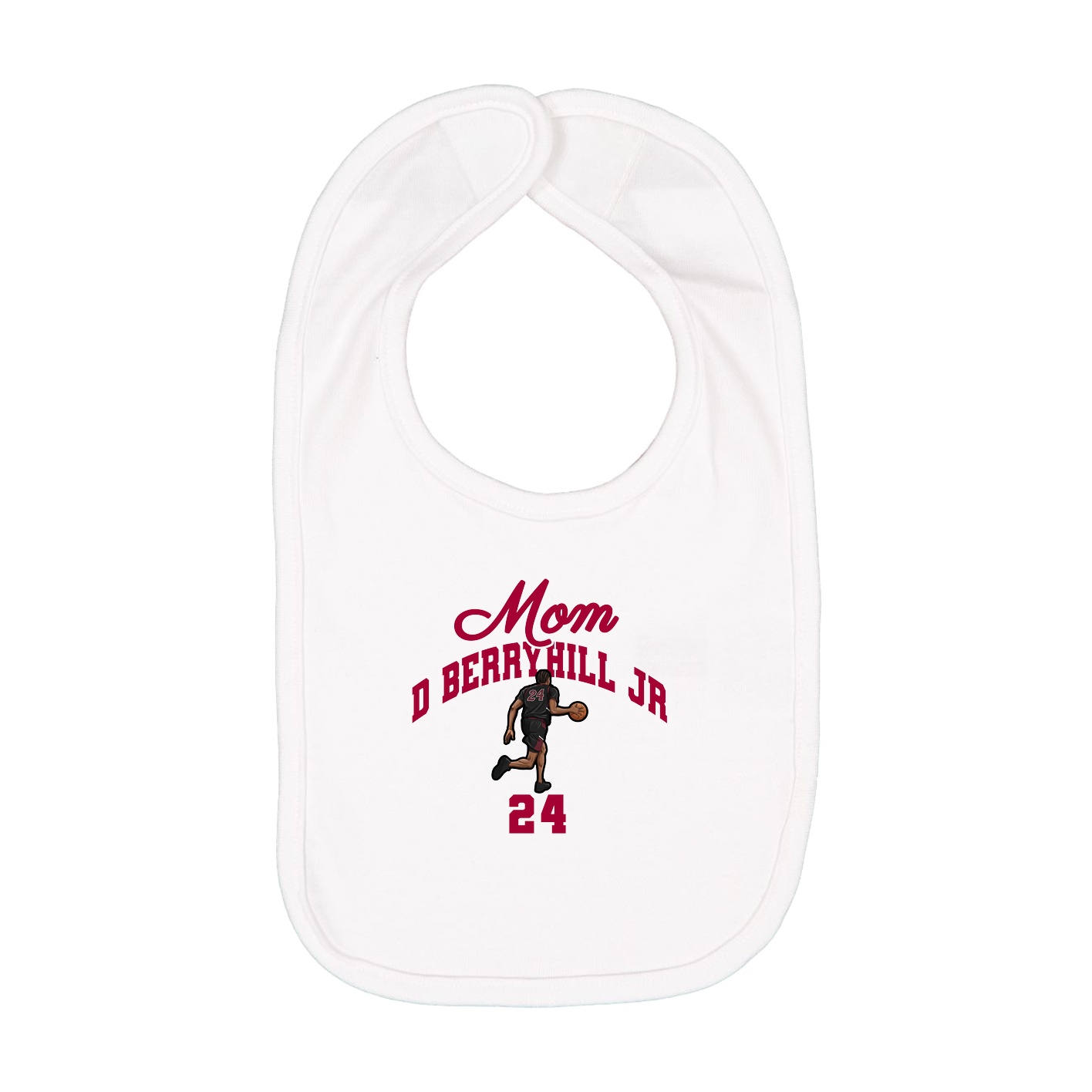 Infant Bib — Mothers Day Arch in White