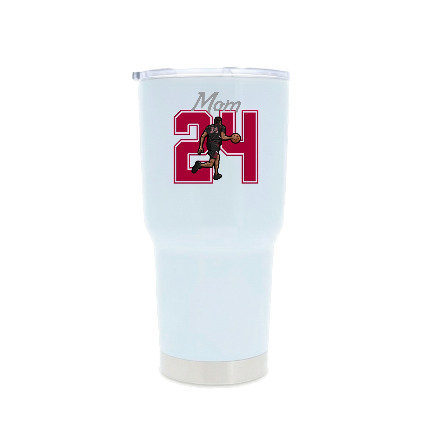 30oz Stainless Steel Tumbler — Mothers Day Shirsey in White