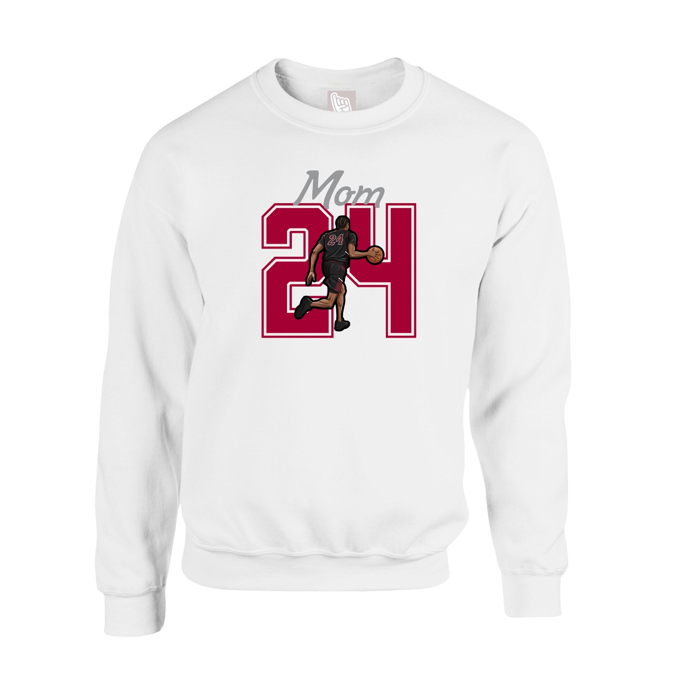 Fleece Crew — Mothers Day Shirsey in White