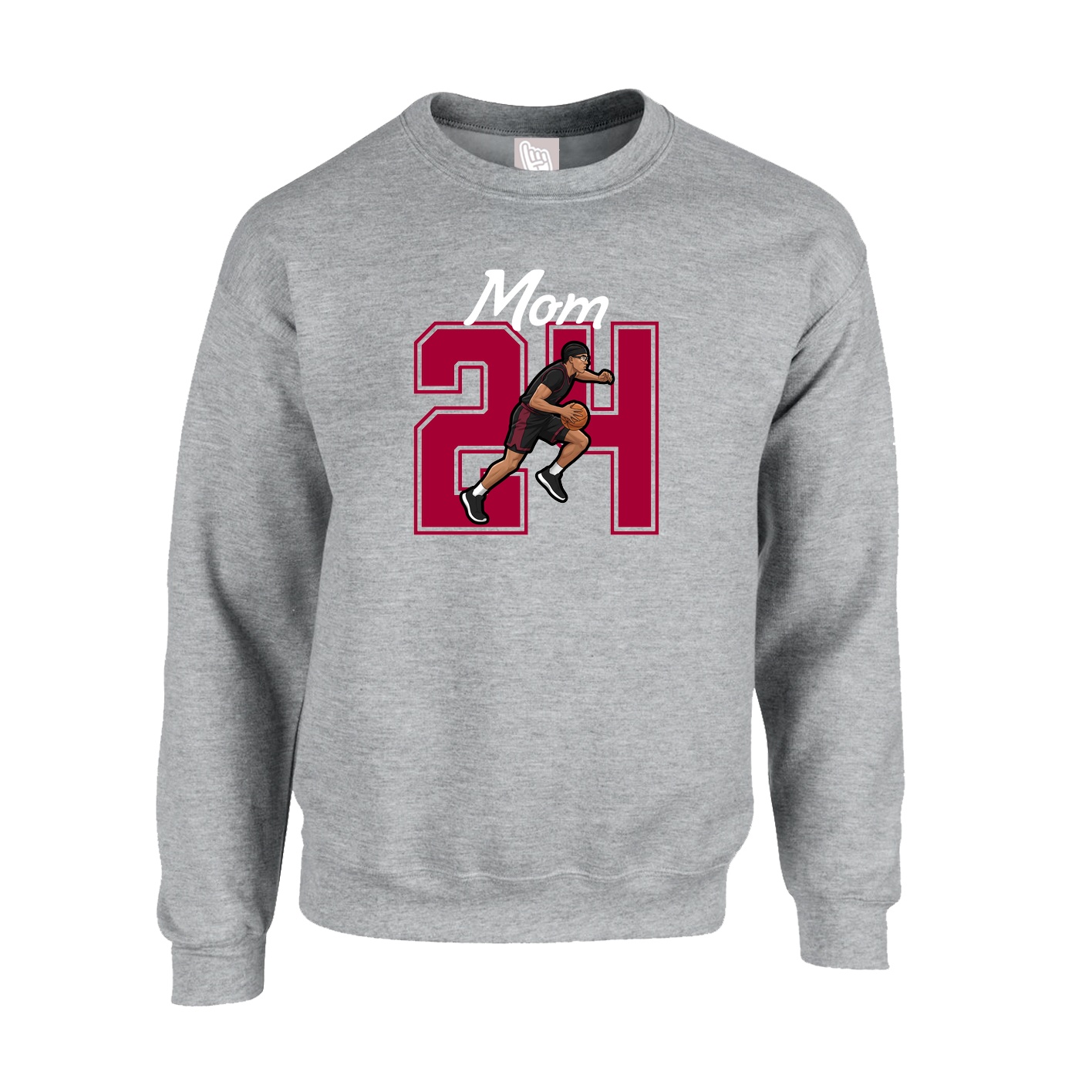 Fleece Crew — Mothers Day Shirsey in Grey