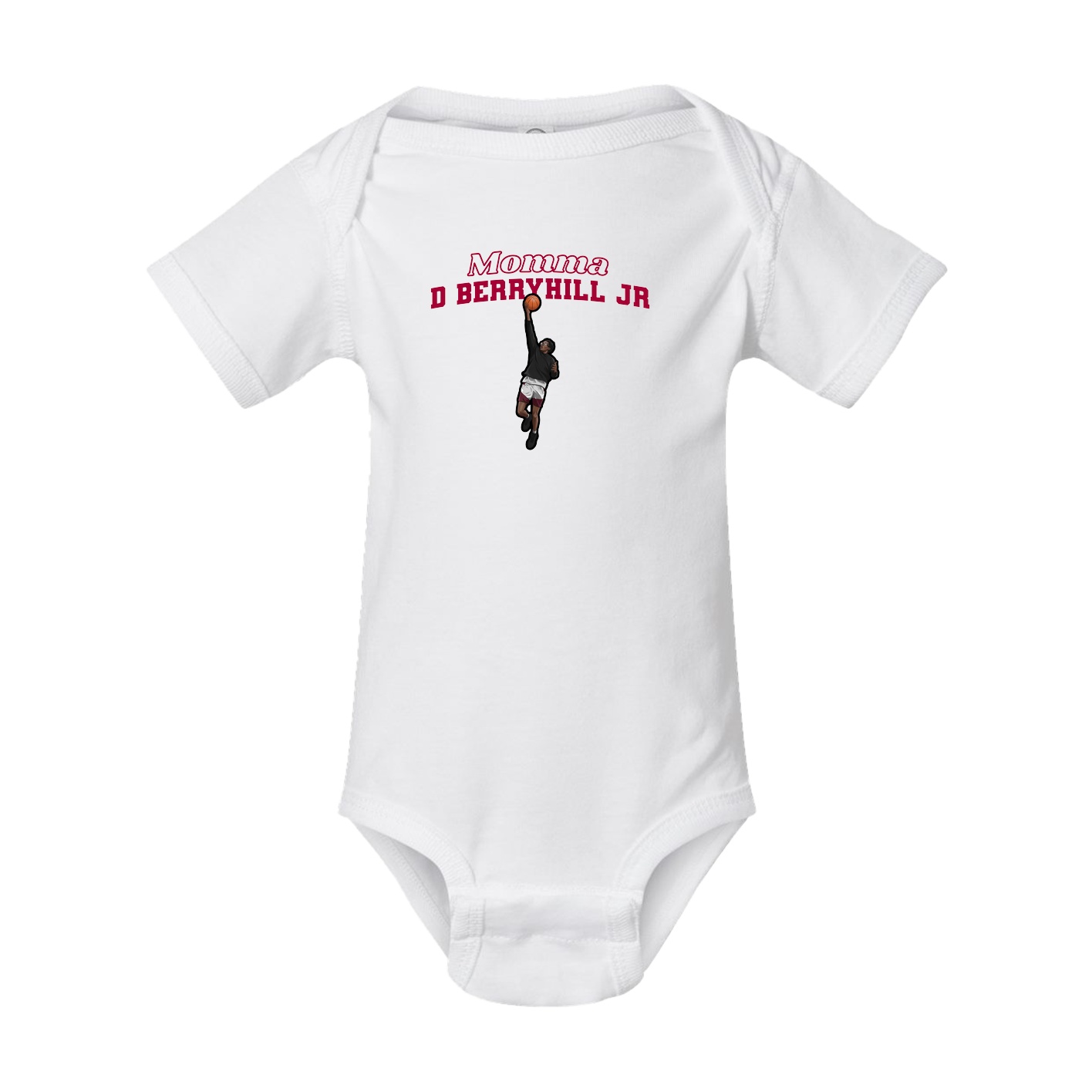 Baby Onesie — Mothers Day Block in White