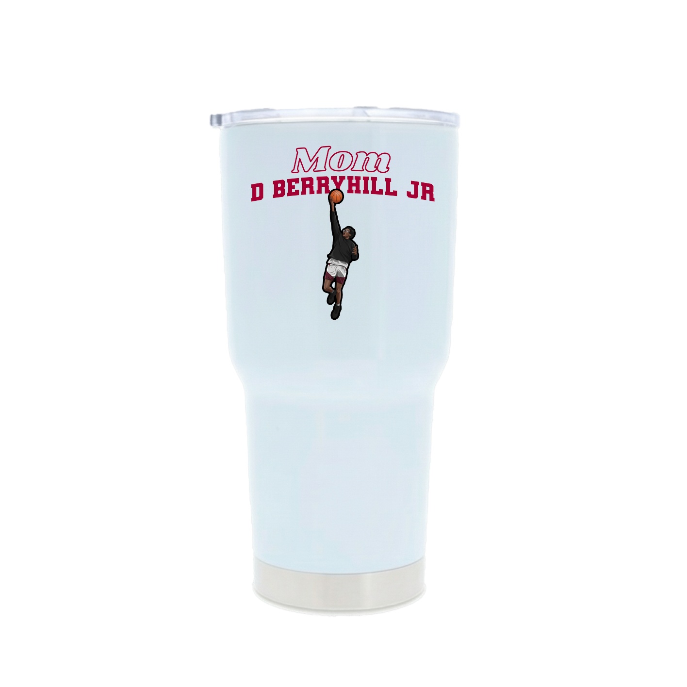 30oz Stainless Steel Tumbler — Mothers Day Block in White