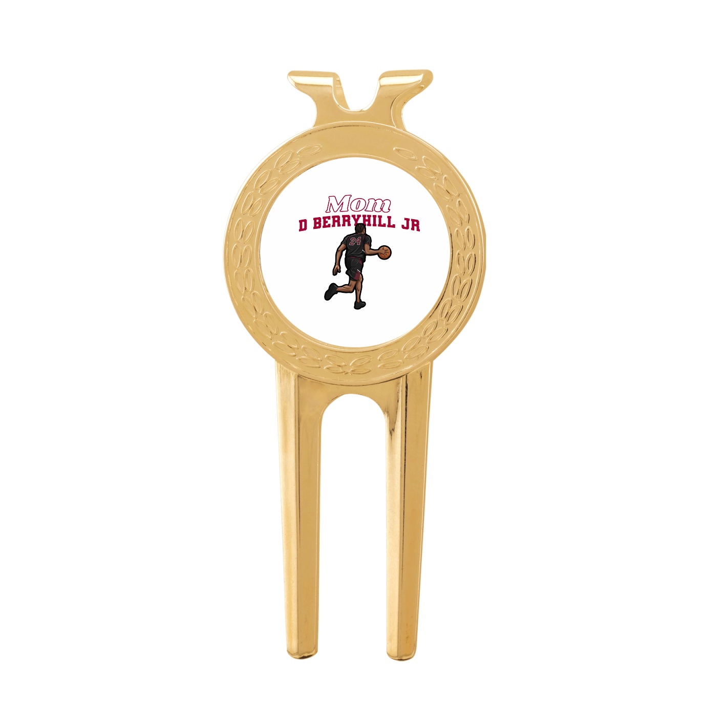Divot Tool with Ball Marker — Mothers Day Block in Classic