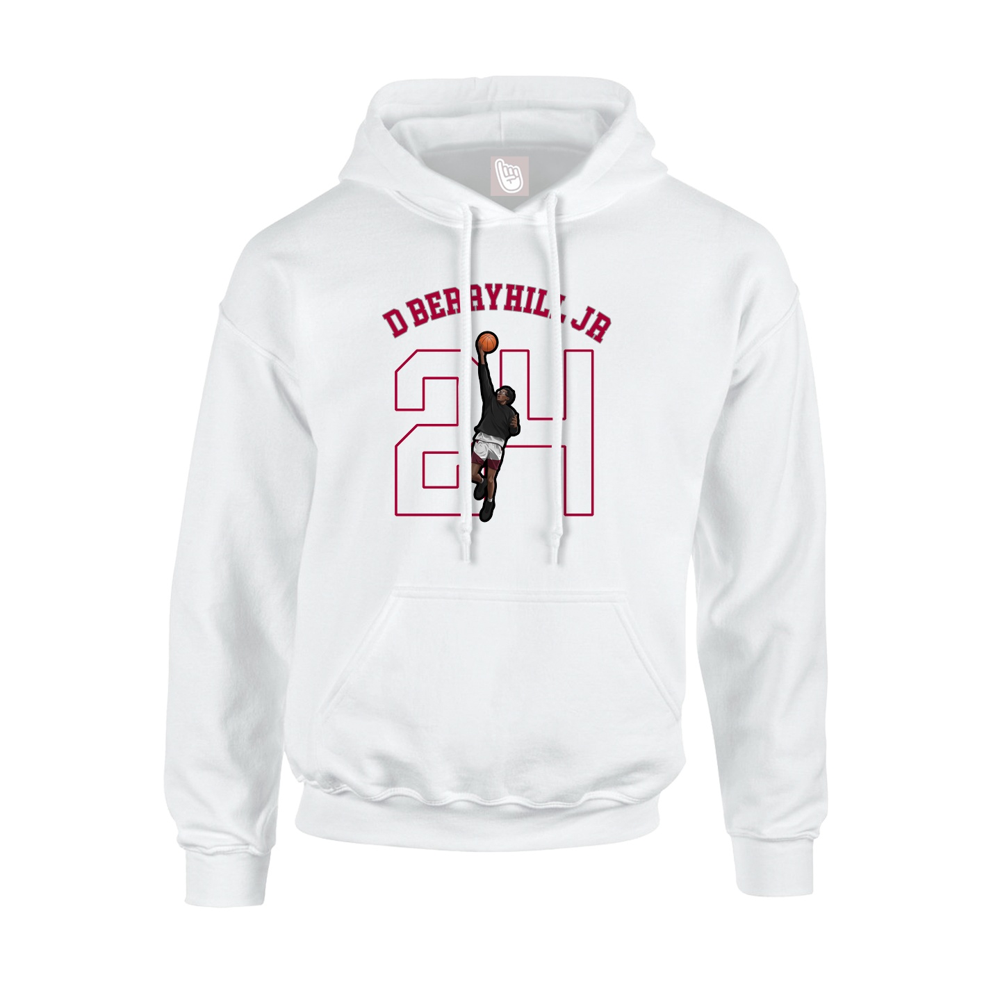 Youth Hoodie — Shirsey Arch in White