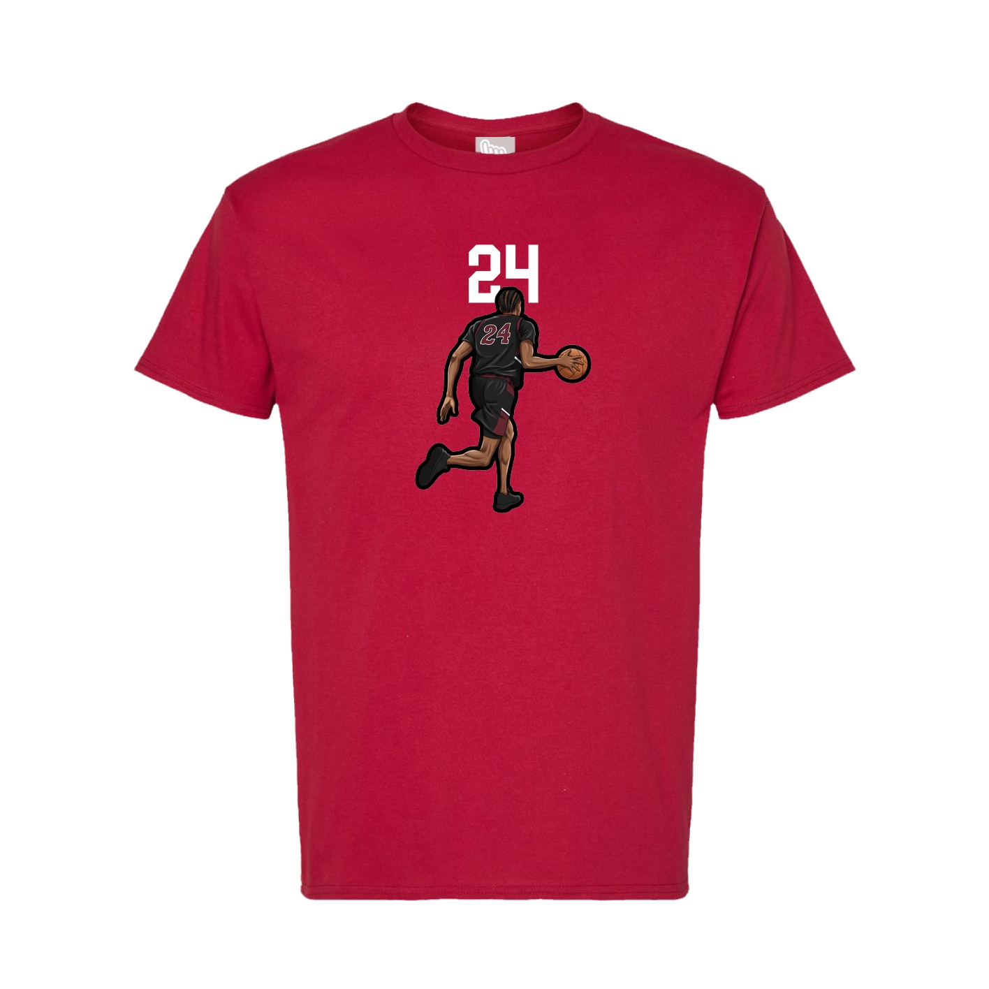 Tee — Number Top in Crimson