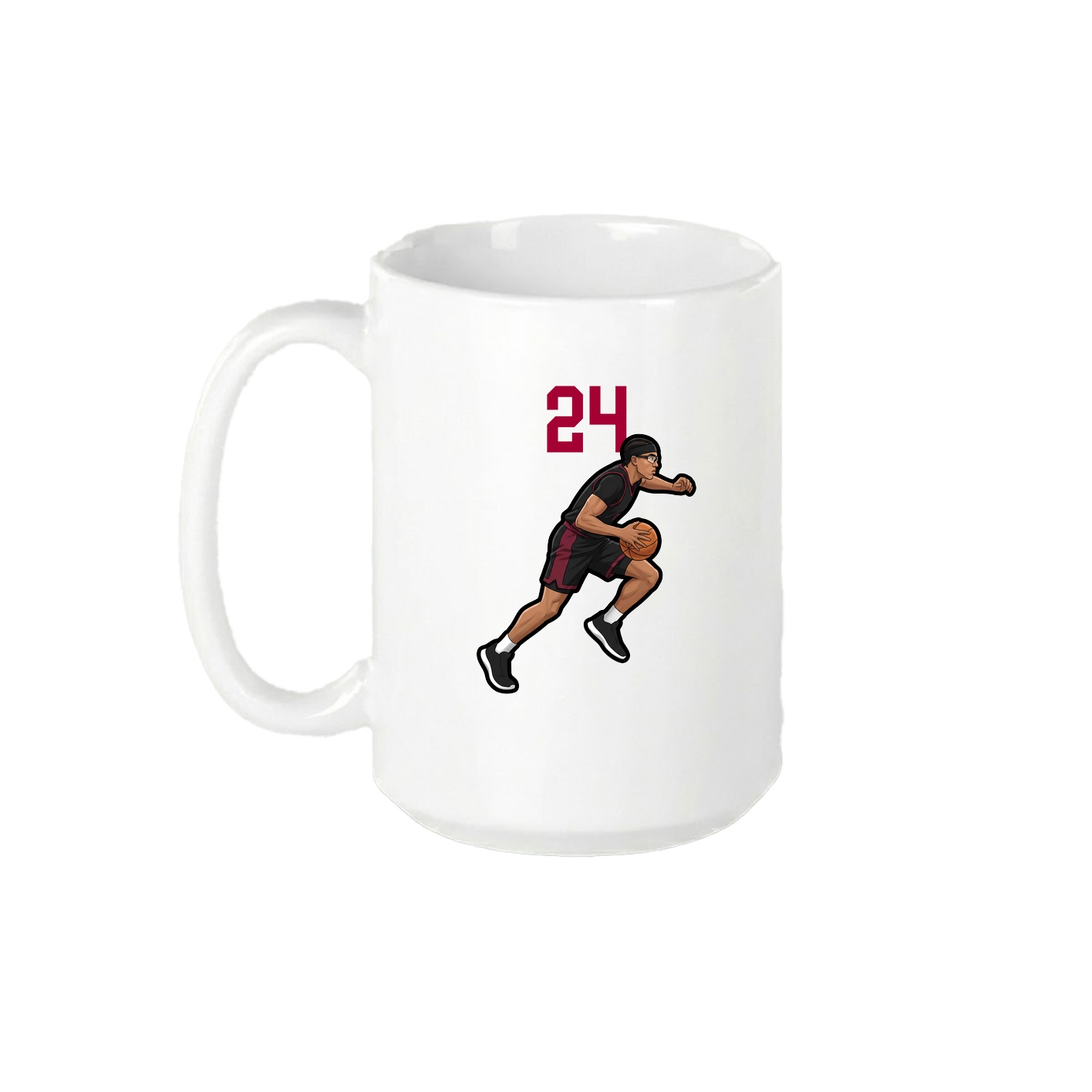 15oz Coffee Mug — Number Top in White