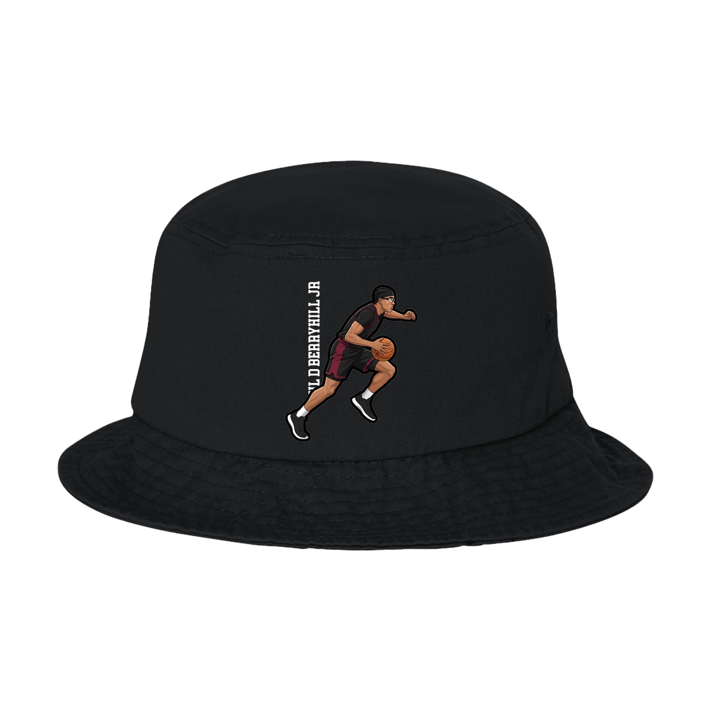 Bucket Cap — Name Vertical in Black