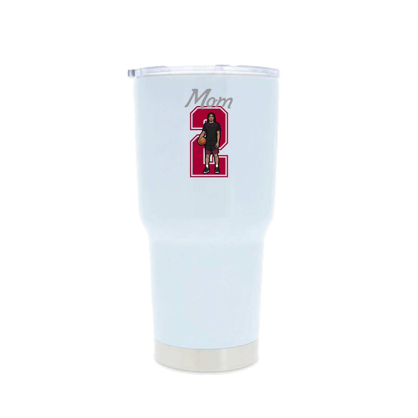30oz Stainless Steel Tumbler — Mothers Day Shirsey in White