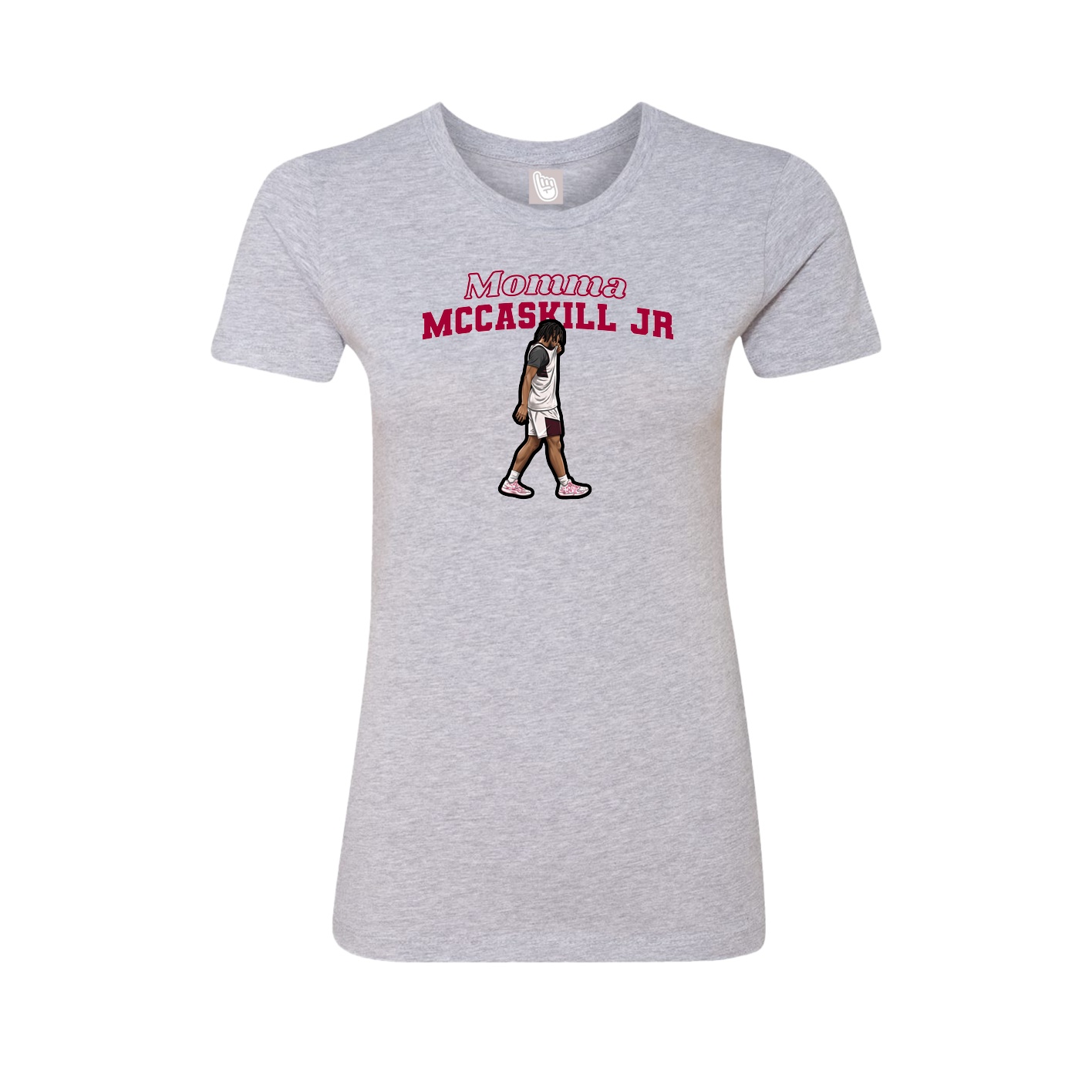 Womens Tee — Mothers Day Block in Grey
