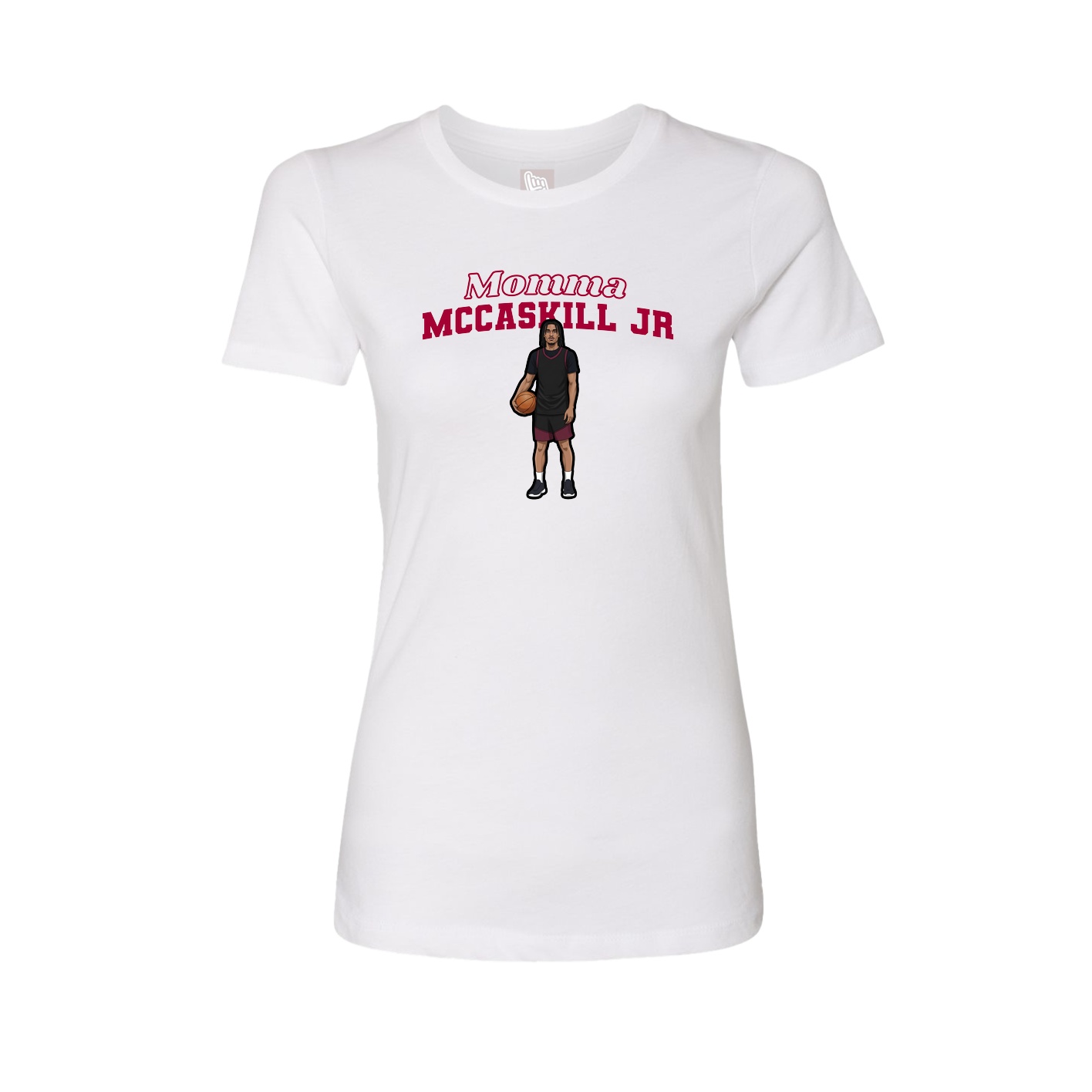 Womens Tee — Mothers Day Block in White