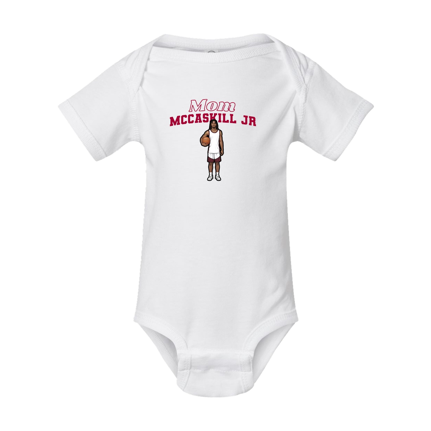 Baby Onesie — Mothers Day Block in White