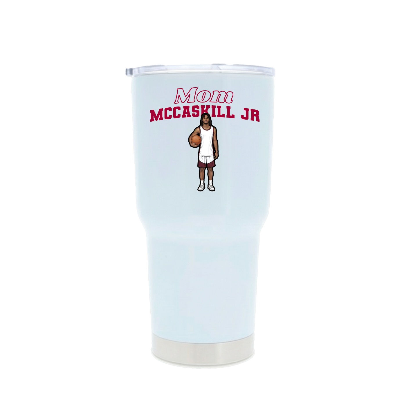 30oz Stainless Steel Tumbler — Mothers Day Block in White