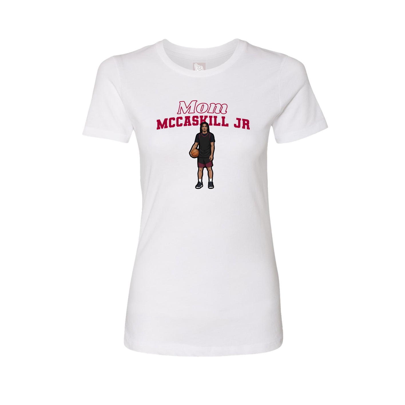 Womens Tee — Mothers Day Block in White