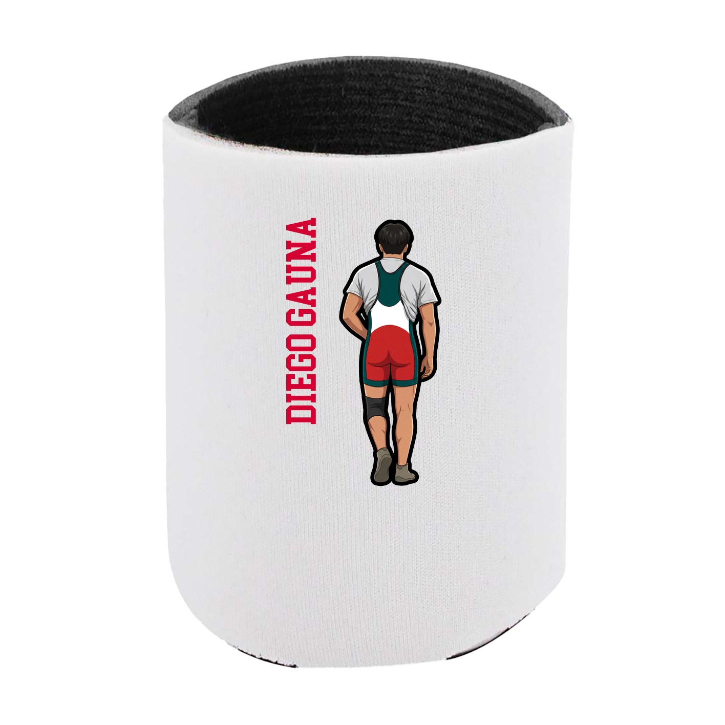 Can Holder — Name Vertical in White