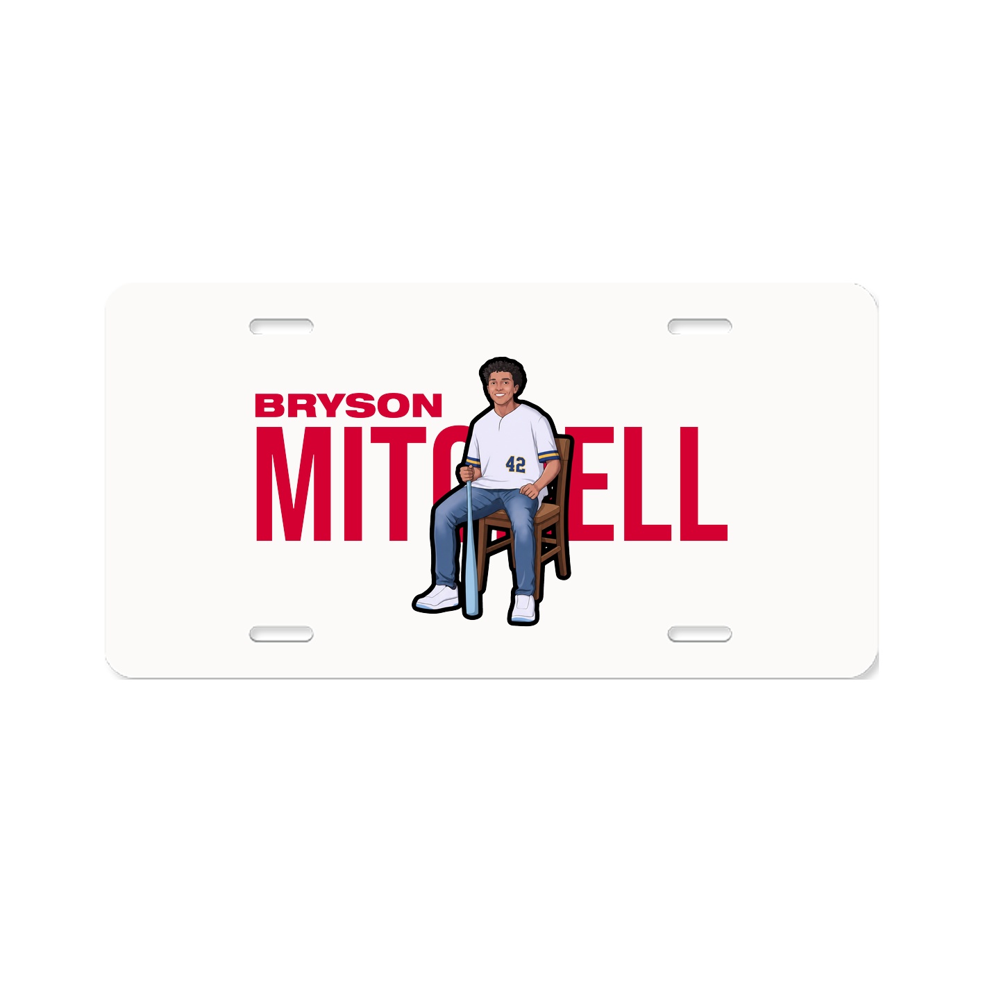 License Plate — Player Name in Classic