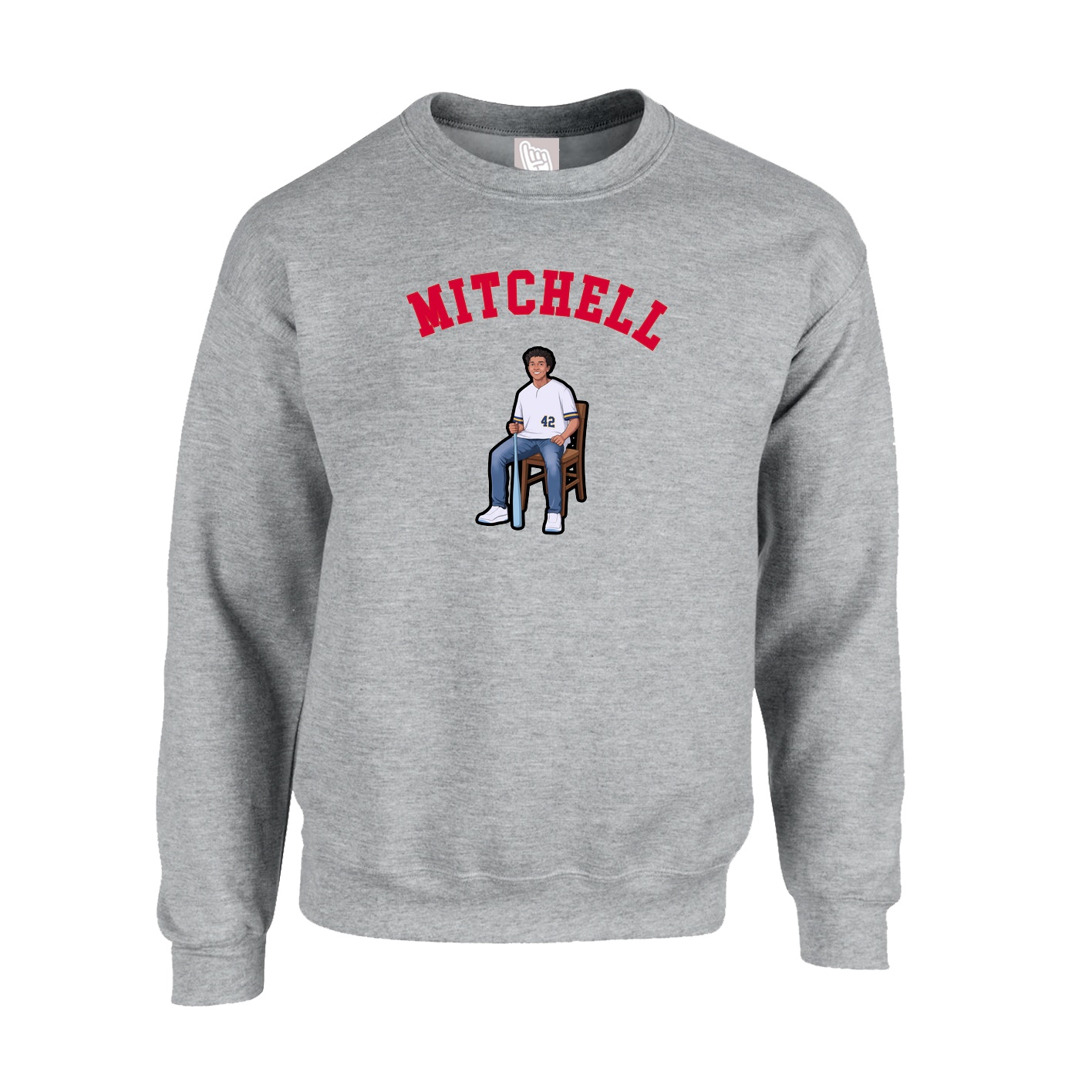Fleece Crew — Shirsey Arch in Grey