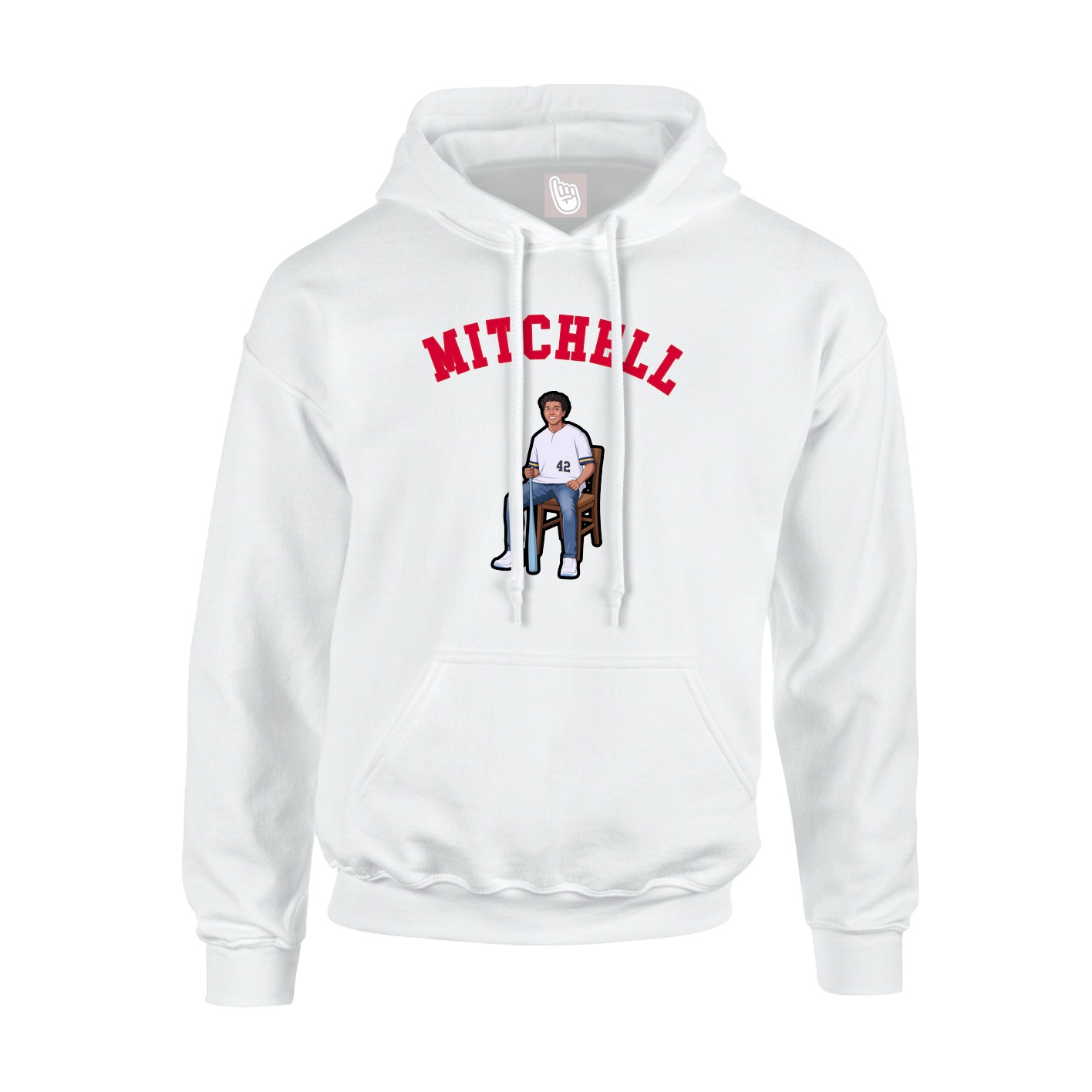 Youth Hoodie — Shirsey Arch in White