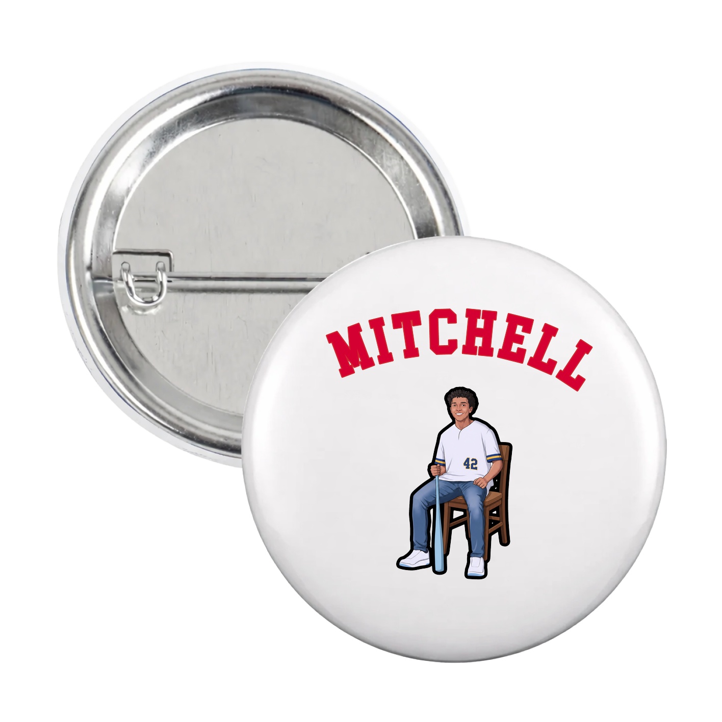Game Day Button — Shirsey Arch in White