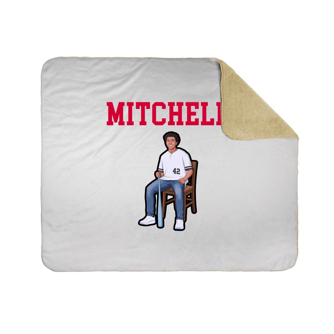 Throw Blanket — Shirsey in White