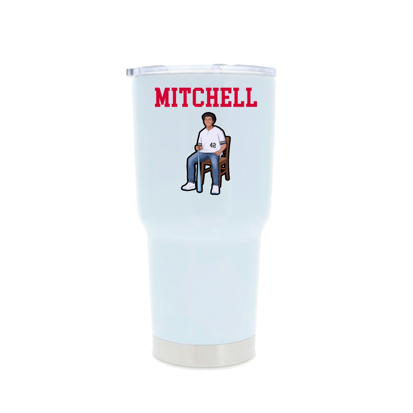 30oz Stainless Steel Tumbler — Shirsey in White