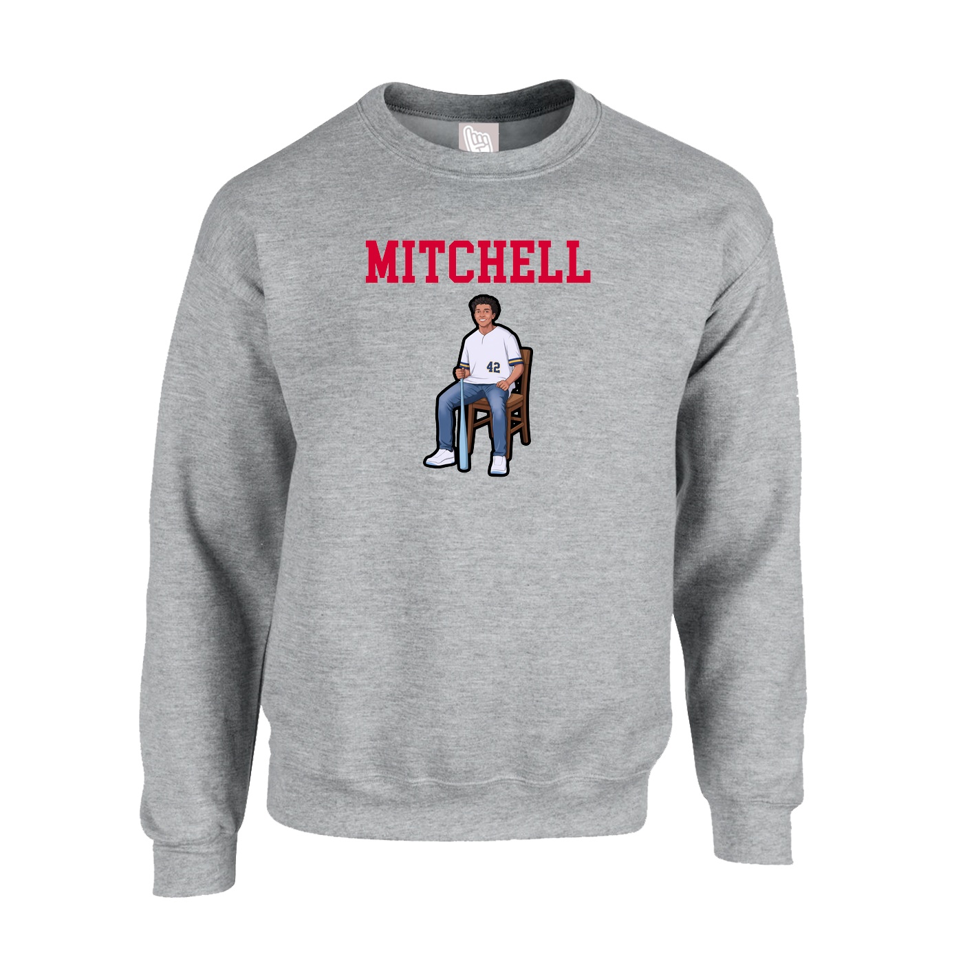 Fleece Crew — Shirsey in Grey