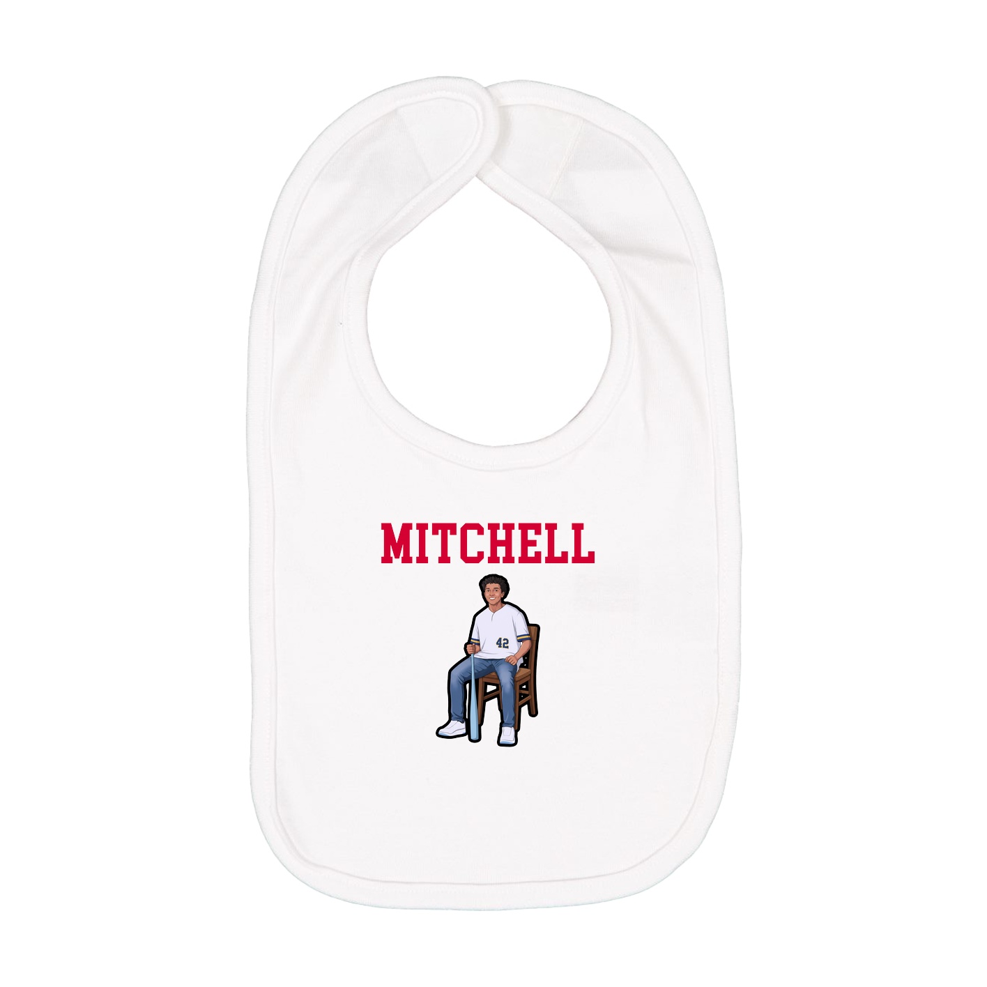 Infant Bib — Shirsey in White