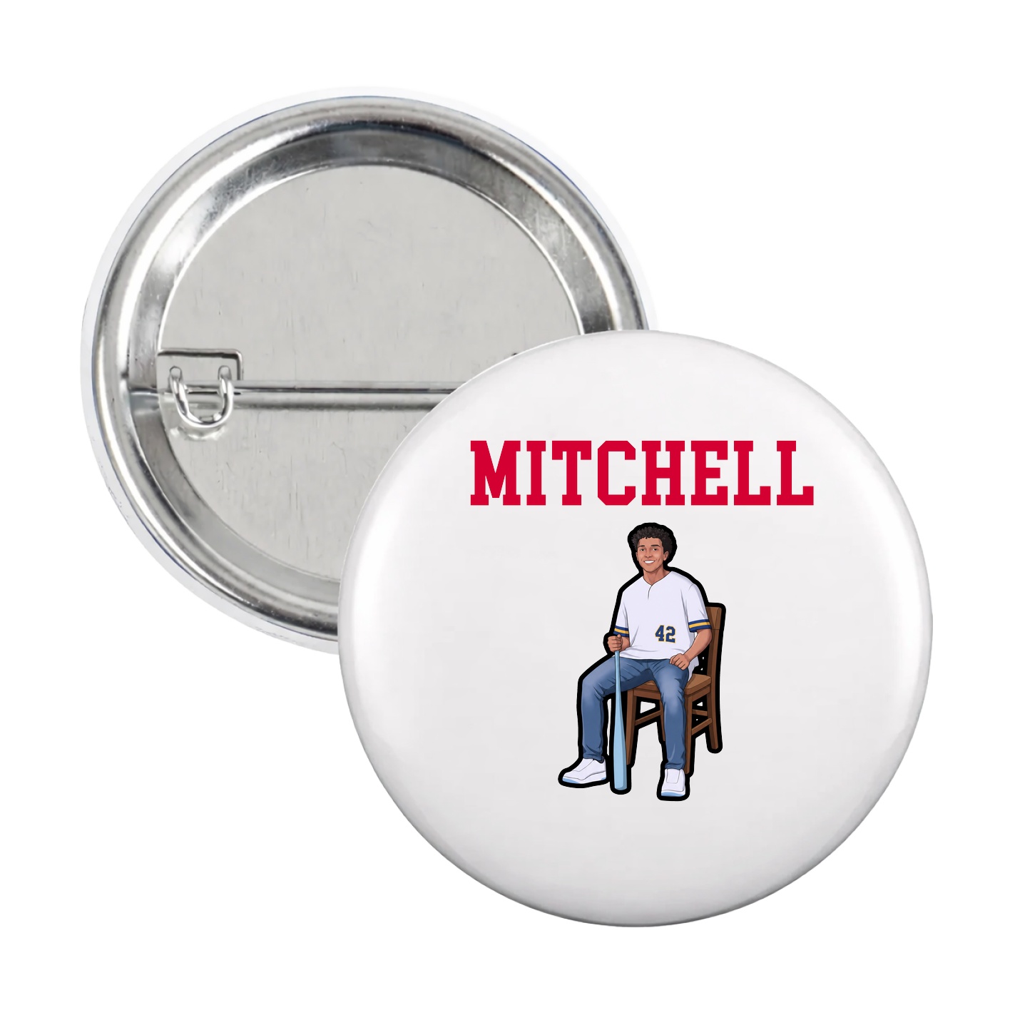 Game Day Button — Shirsey in White