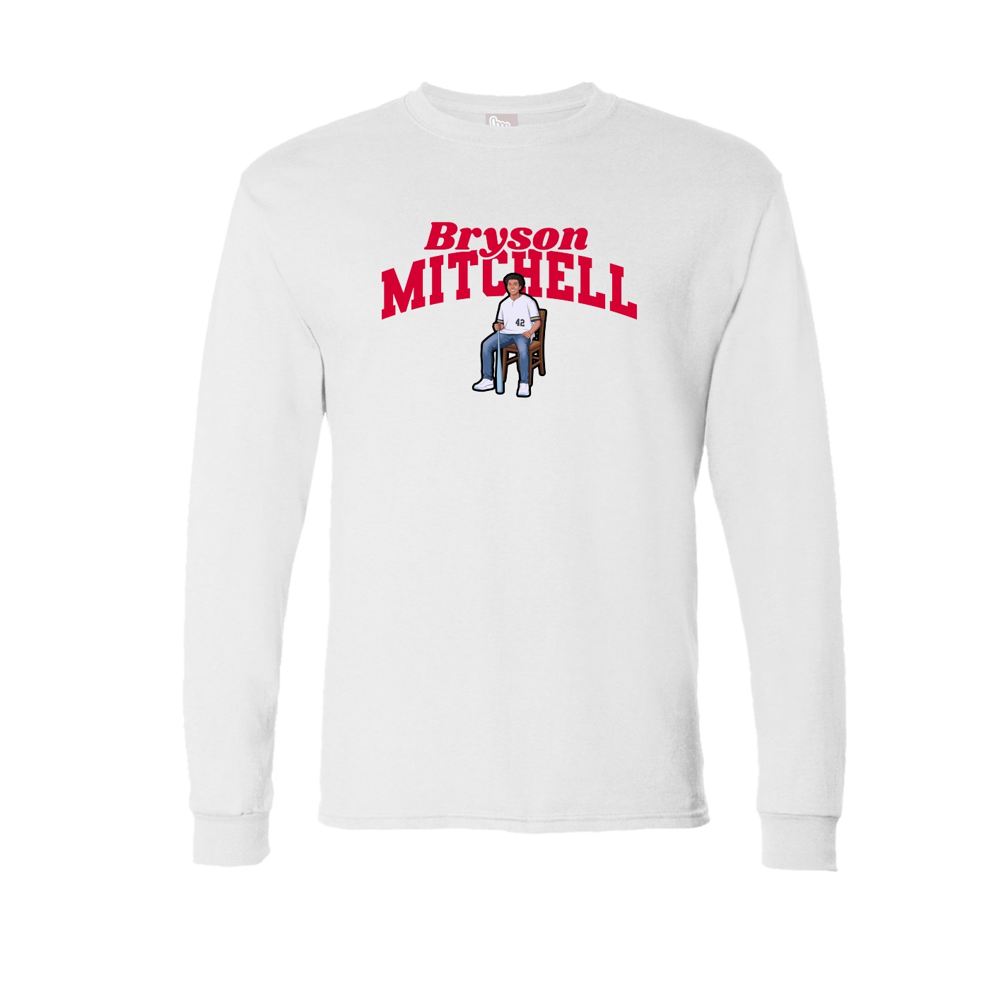 Long Sleeve Tee — Signature Arch in White