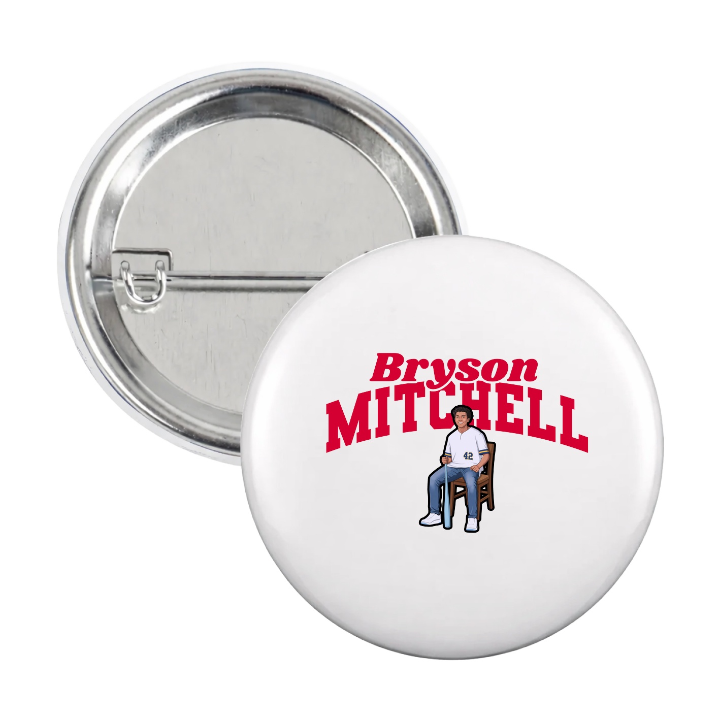 Game Day Button — Signature Arch in White