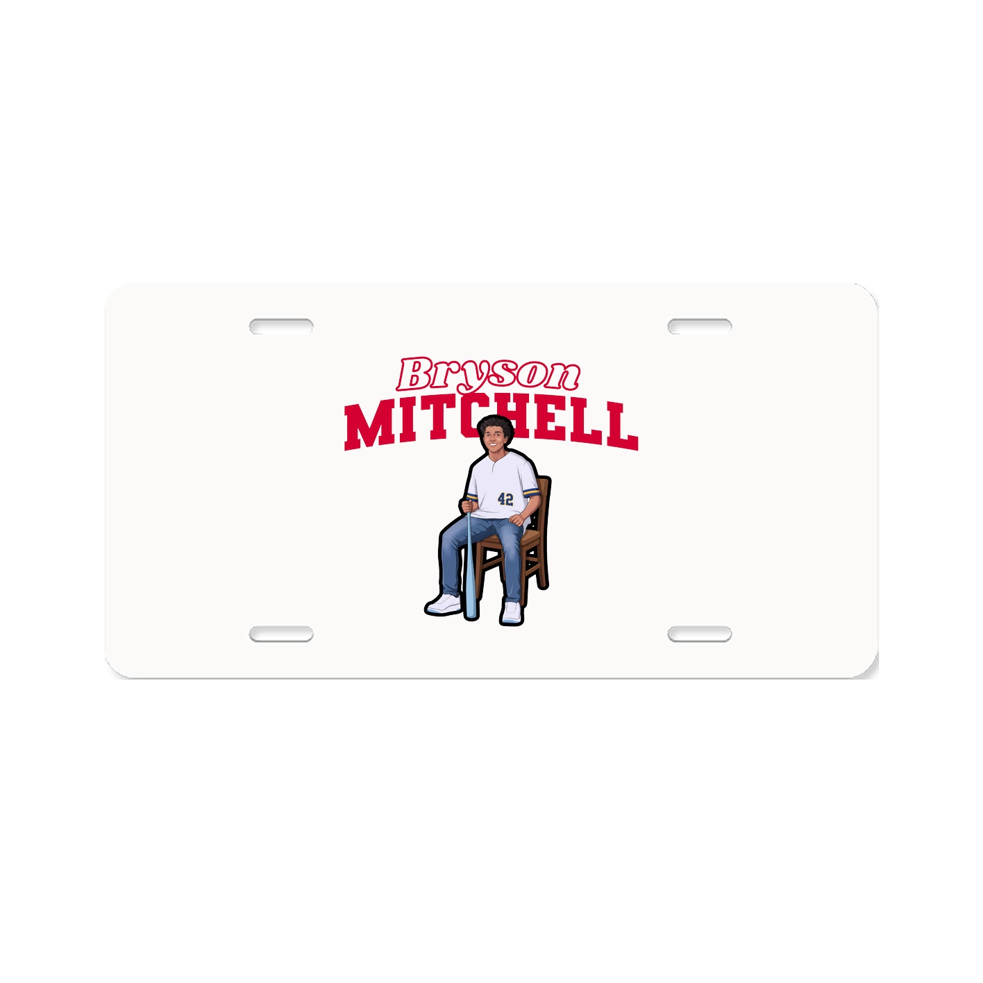 License Plate — Name Arch in Classic