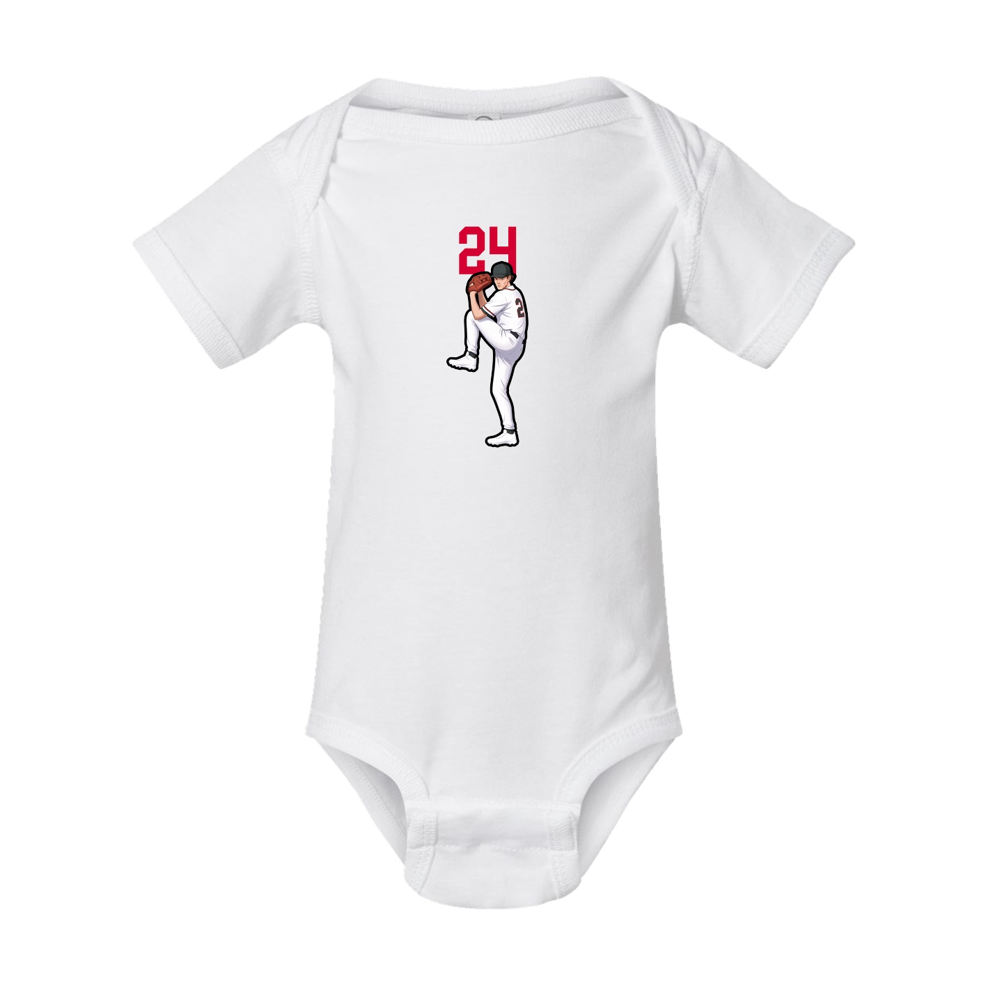 Baby Onesie — Number Top in White