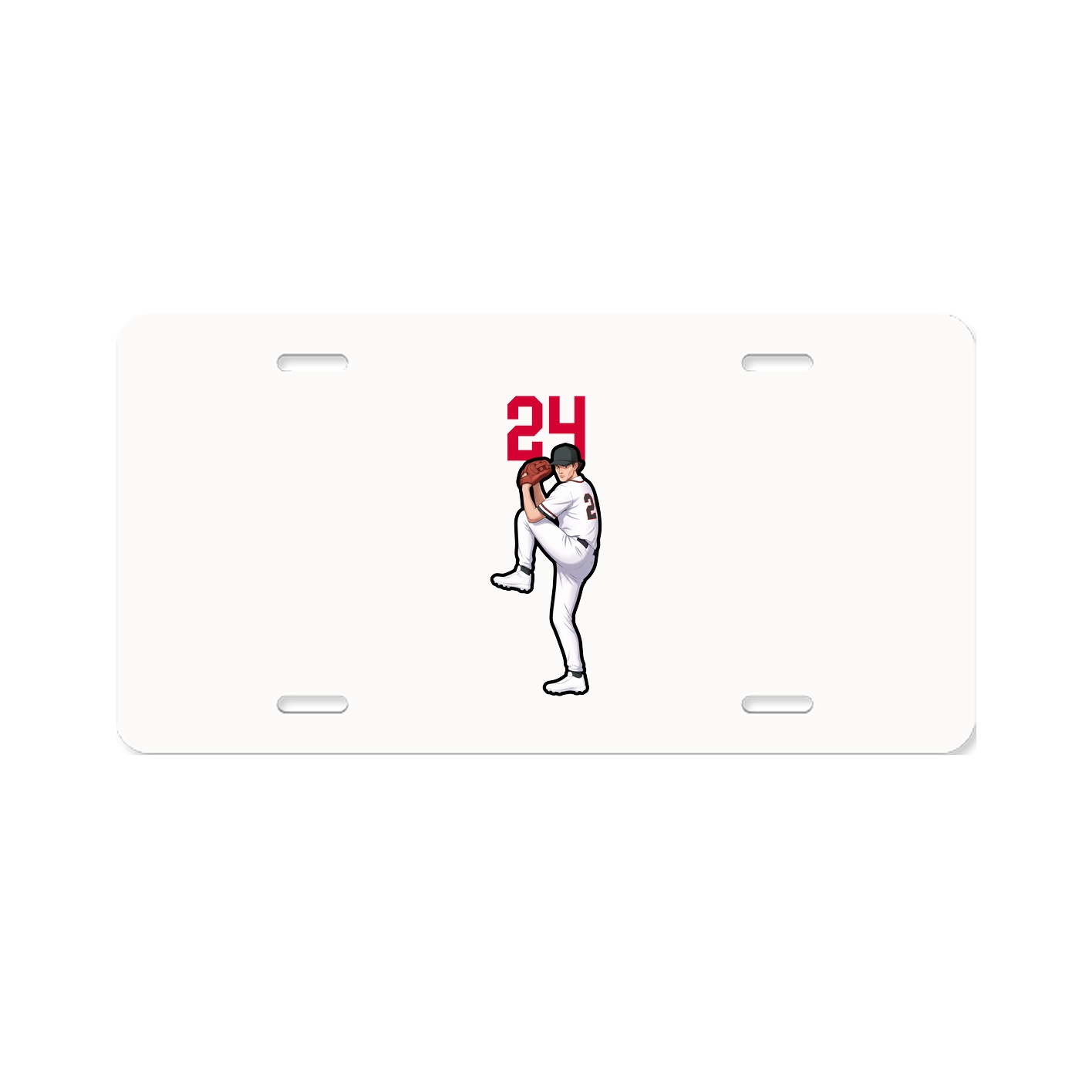 License Plate — Number Top in Classic