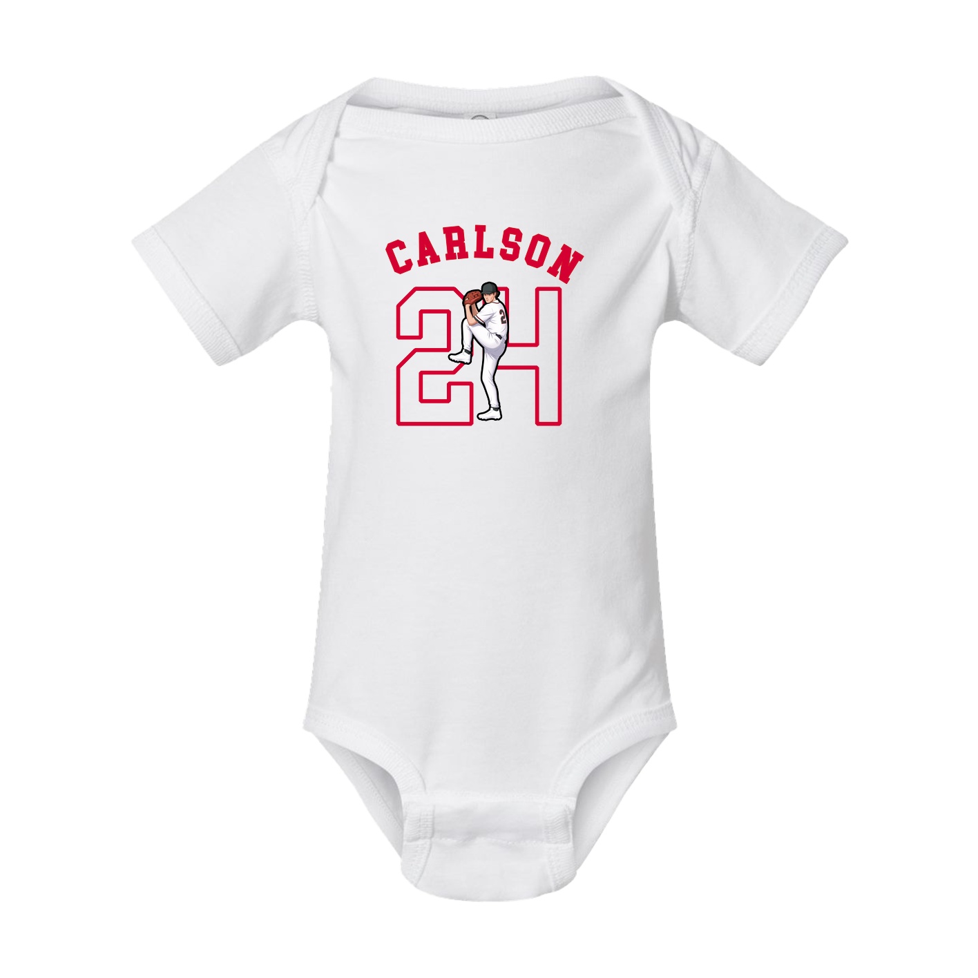 Baby Onesie — Shirsey Arch in White