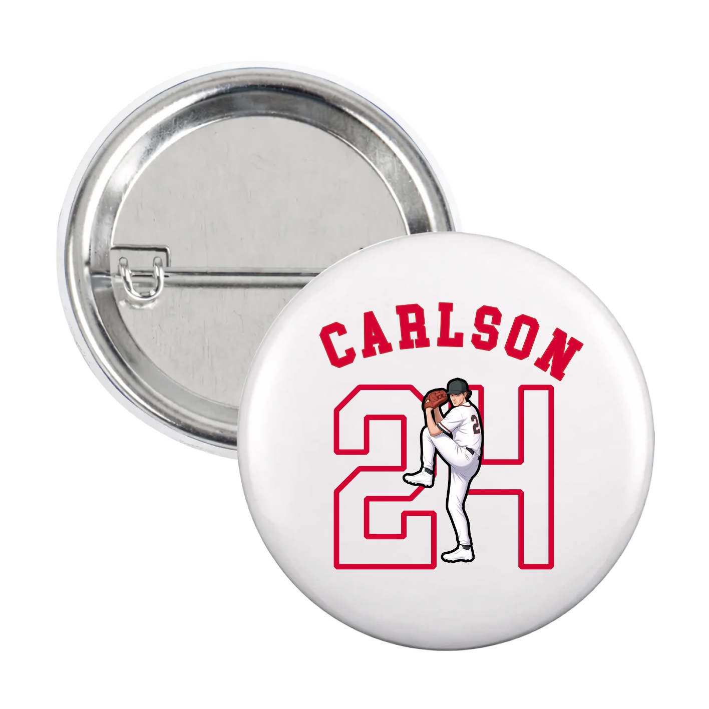 Game Day Button — Shirsey Arch in White