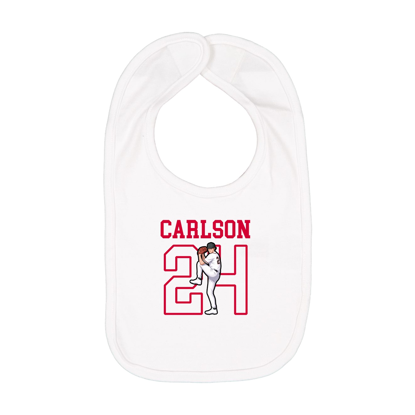 Infant Bib — Shirsey in White