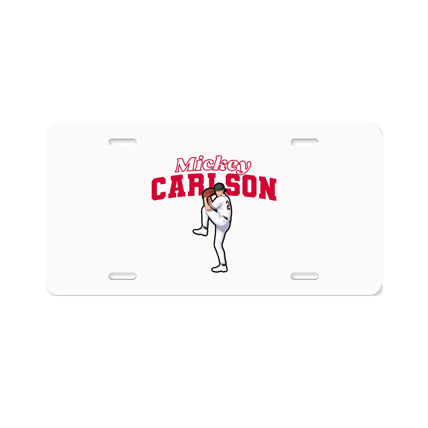 License Plate — Name Arch in Classic