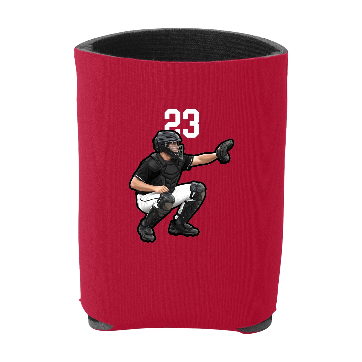 Can Holder — Number Top in Red