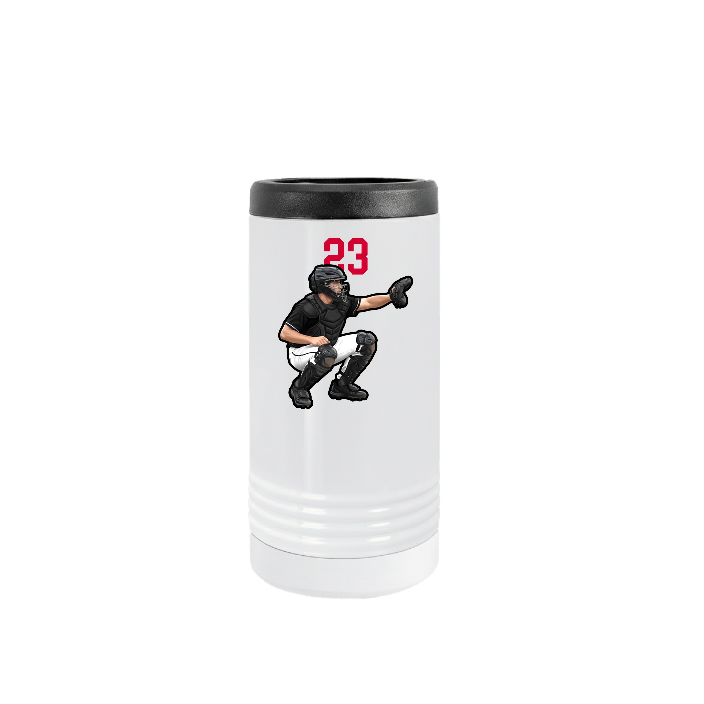 Slim Beverage Holder — Number Top in White