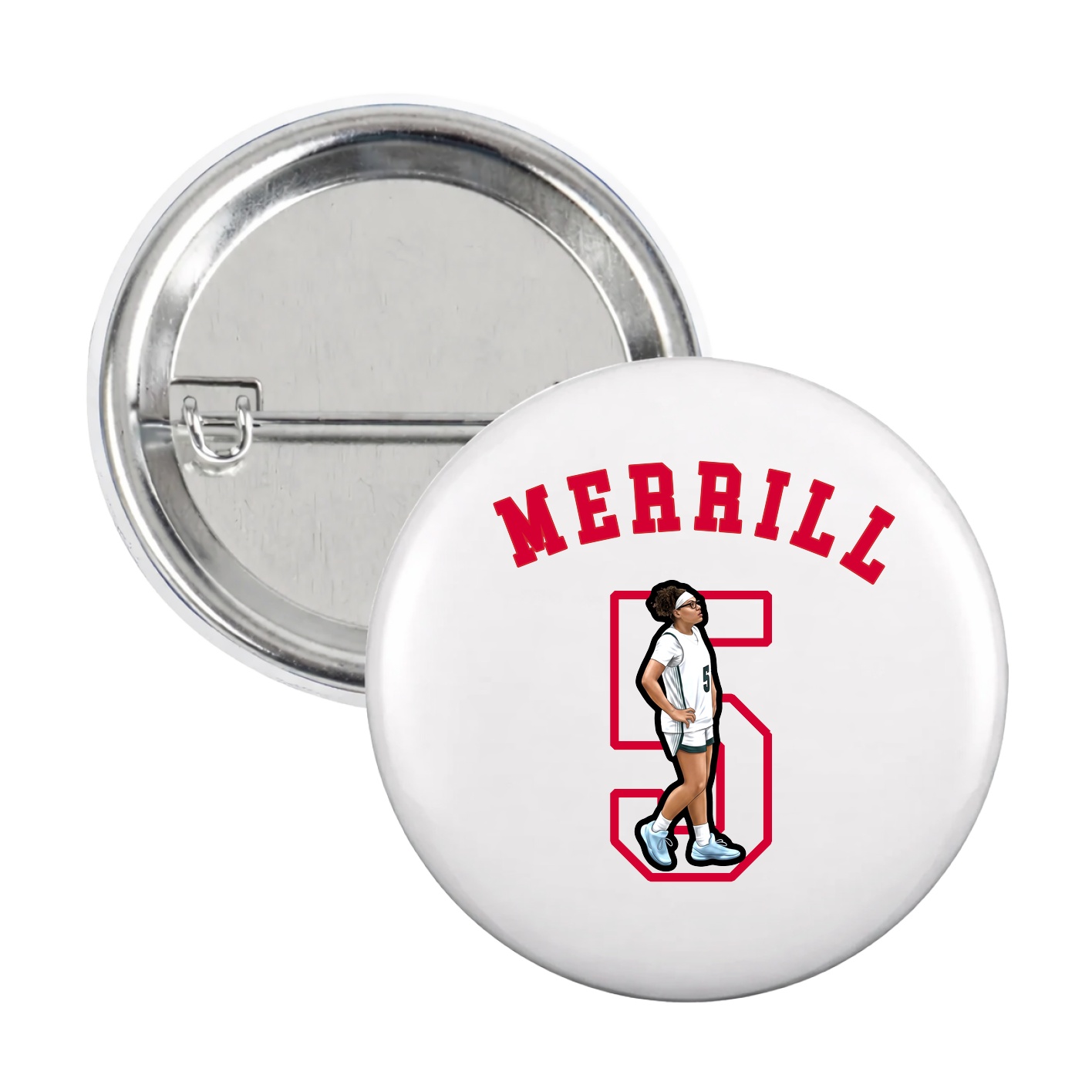 Game Day Button — Shirsey Arch in White